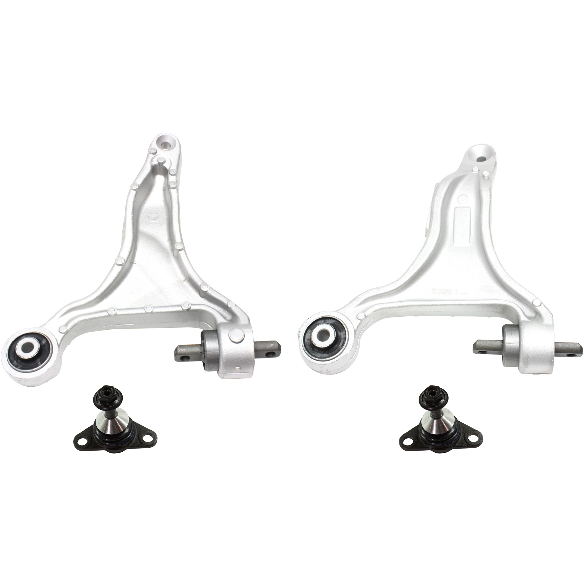 AM V70-01-06 XC70-03-07 FRONT SUSPENSION KIT RH AND LH 4 pc kit with Ball Joints and Control Arms SKU KIT 071721-64 OEM 274186-274193-274524-274544-27