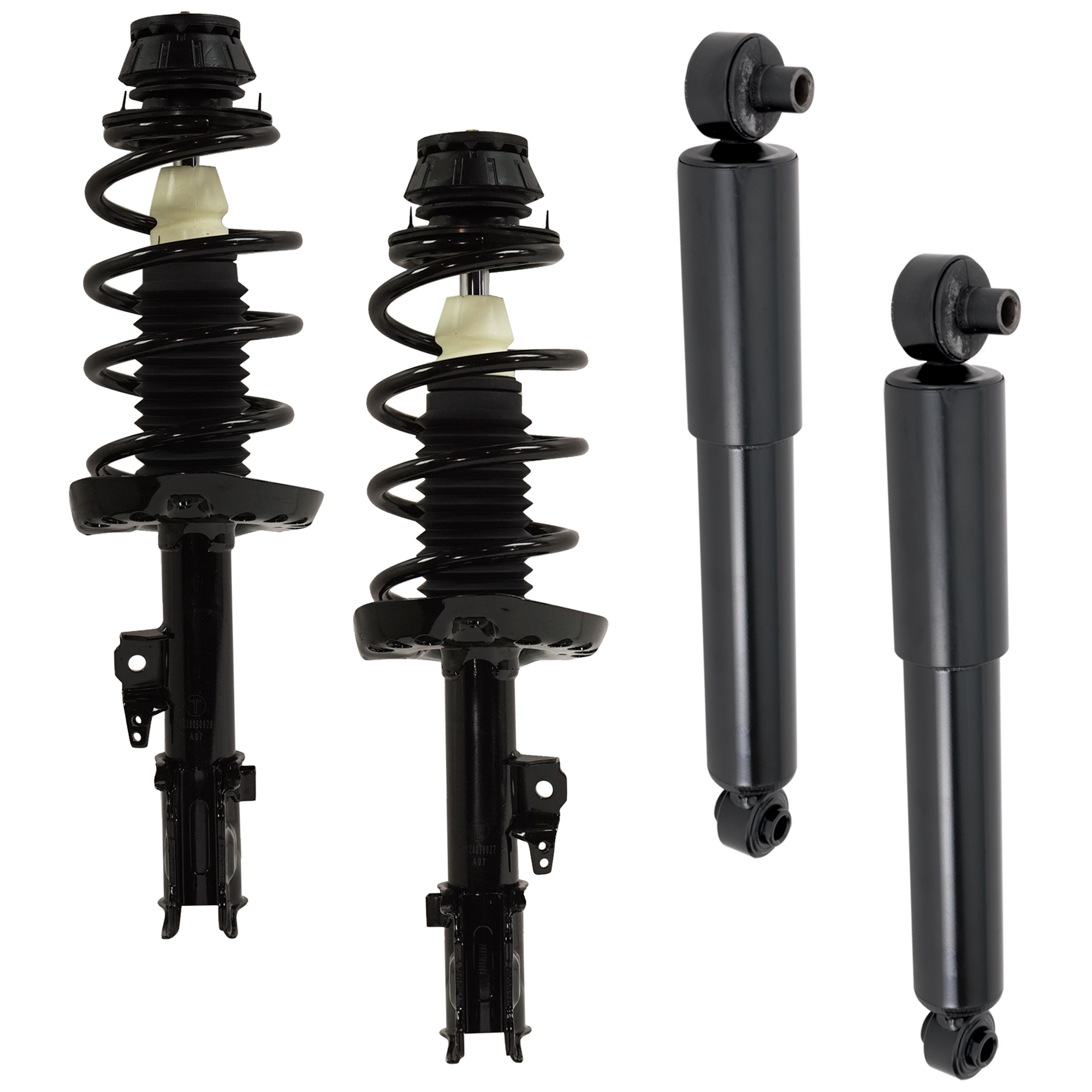AM SOUL 10-13 FRONT AND REAR SHOCK AND FULLY LOADED STRUT RH AND LH 4 pc Kit SKU KIT 071721-65 OEM 1333332R 33KA1108-546602K960-5