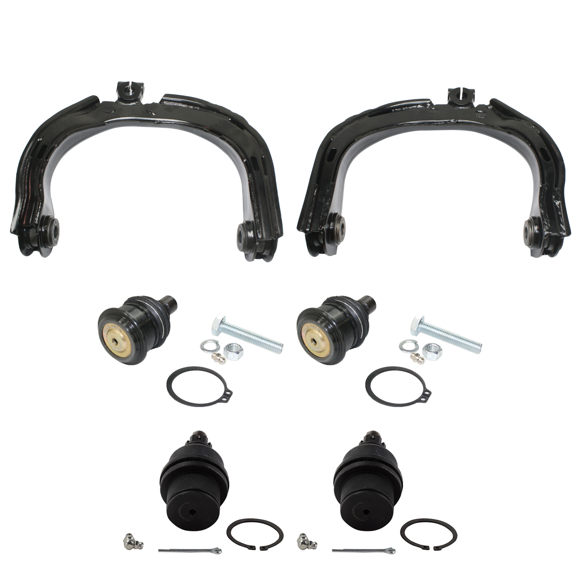 AM ENVOY 02-09 FRONT SUSPENSION KIT RH AND LH 6 pc kit with Ball Joints and Control Arms SKU KIT 071721-81 OEM 104335-2601560-5051296-2215731