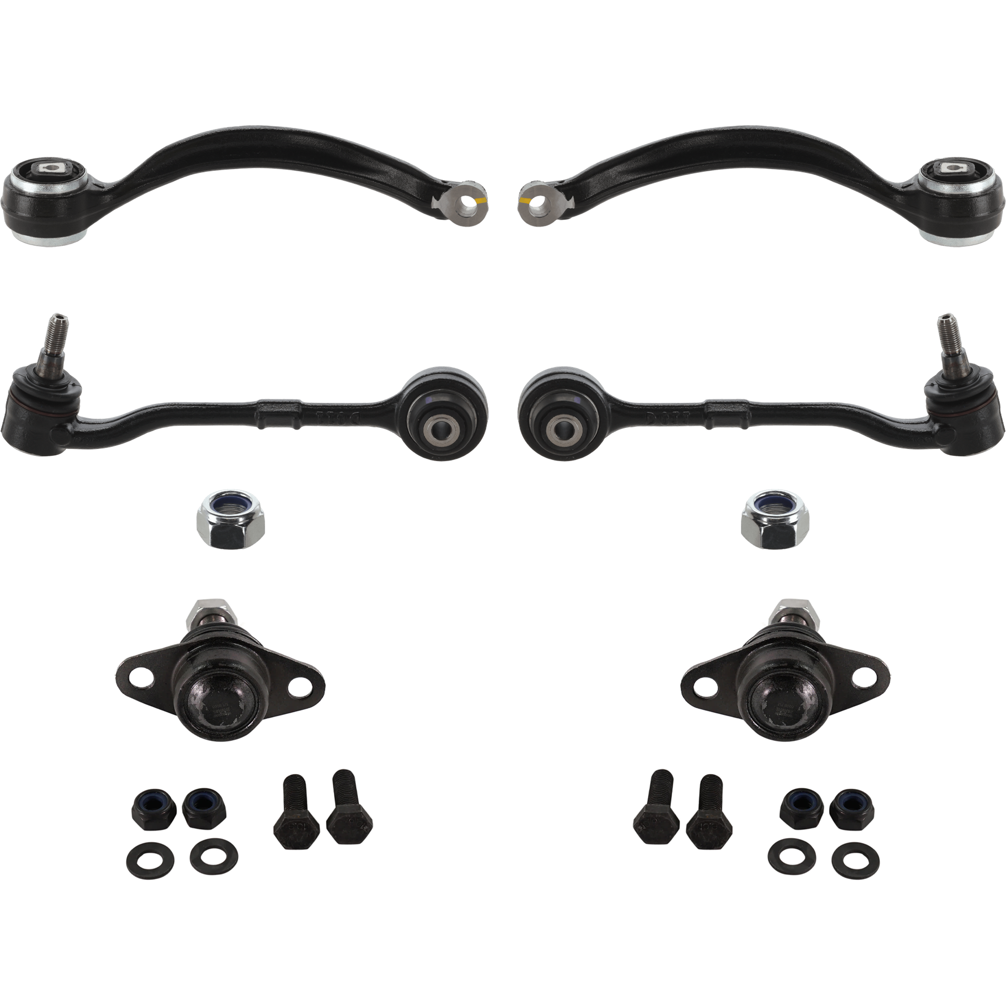 AM 3 SERIES 06-15 FRONT SUSPENSION KIT RH AND LH 6 pc kit with Ball Joints and Control Arms SKU KIT 071721-86 OEM 31126768989-31126768983-311267