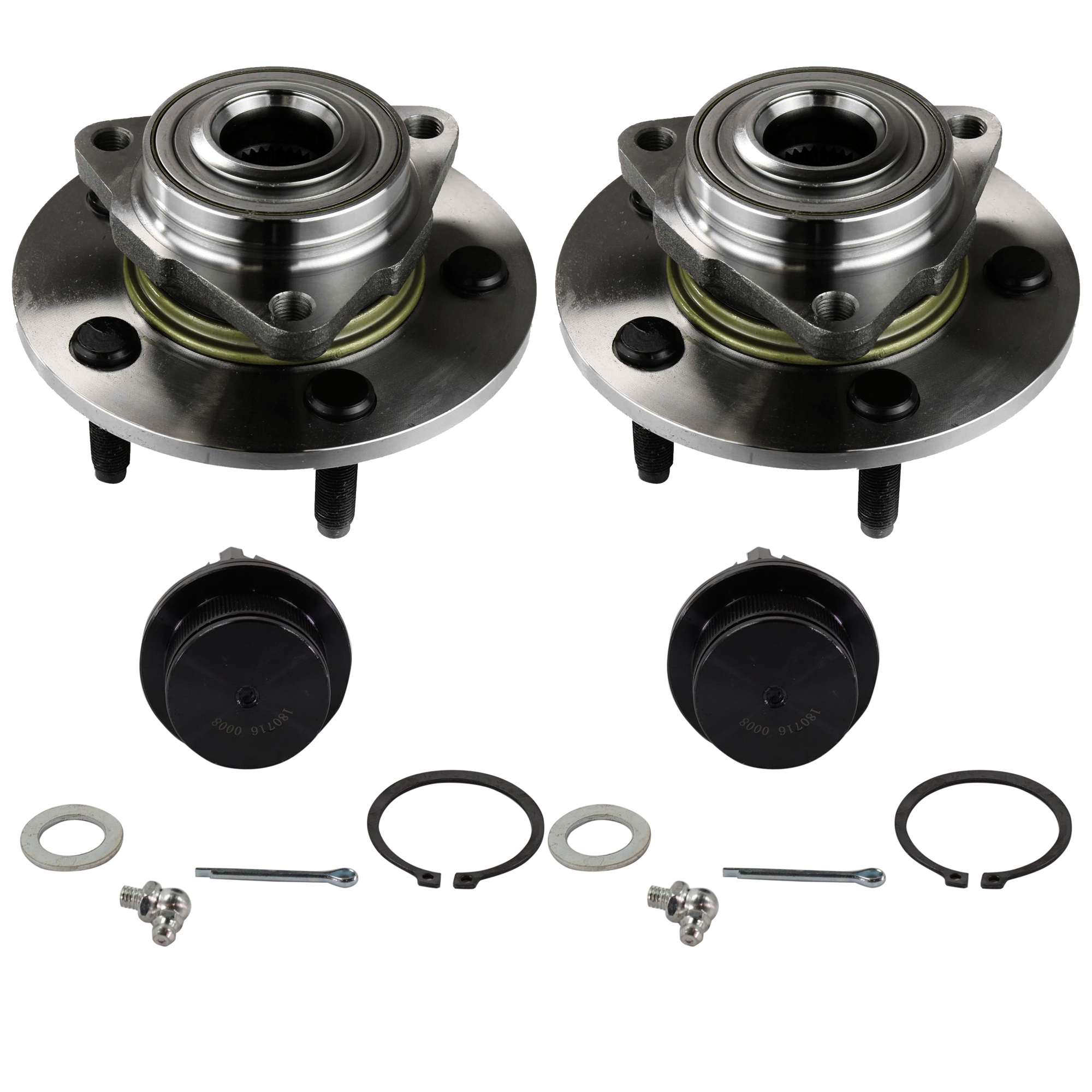 AM RAM 1500-02-08 FRONT SUSPENSION KIT RH AND LH 4 pc kit with Ball Joint and Wheel Hub SKU KIT 071724-01 OEM 104333-2601556-5051294-45D2294