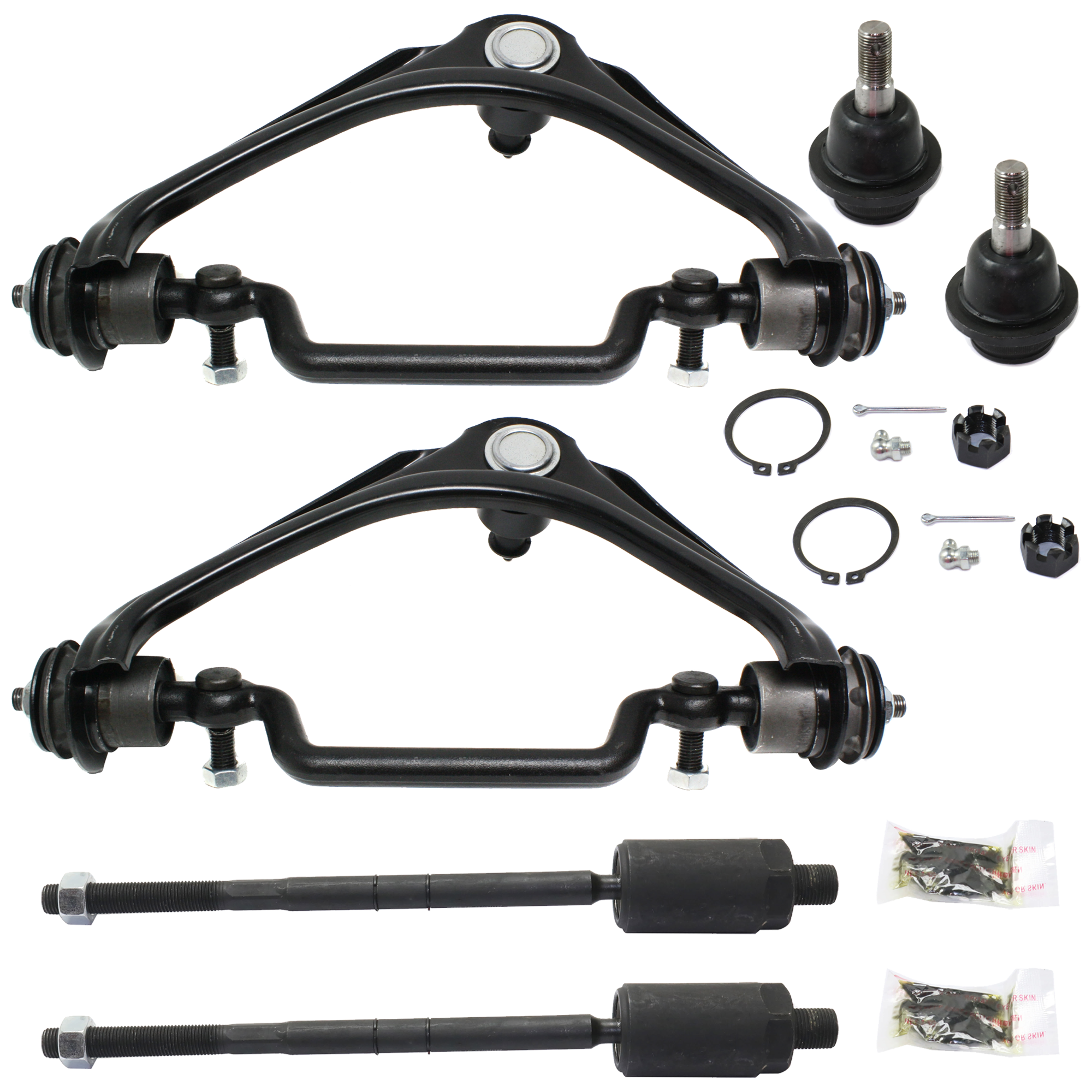AM EXPLORER MOUNTAINEER 02-05 FRONT SUSPENSION KIT RH AND LH 6 pc kit with Ball Joint Control Arm and Tie Rod End SKU KIT 071724-19 OEM 104222-285019-1016769-2601460