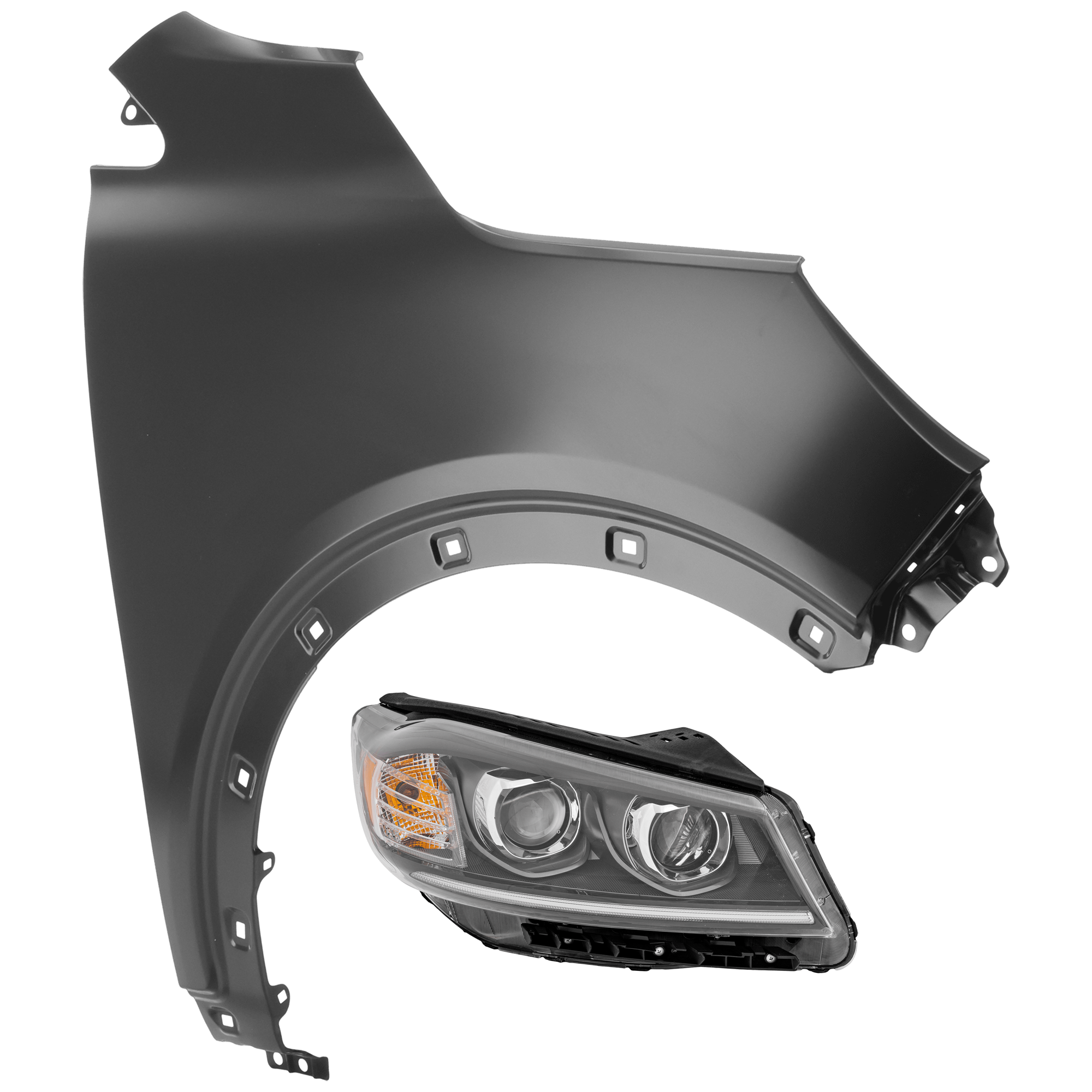 AM SORENTO 19-20 HEAD LAMP RH 2 pc Kit Assembly Halogen w Adaptive Headlight with Fender CAPA SKU KIT 071726-157 Partslink KI2503229C KI1241146C OEM 92102C6500-66321C6000