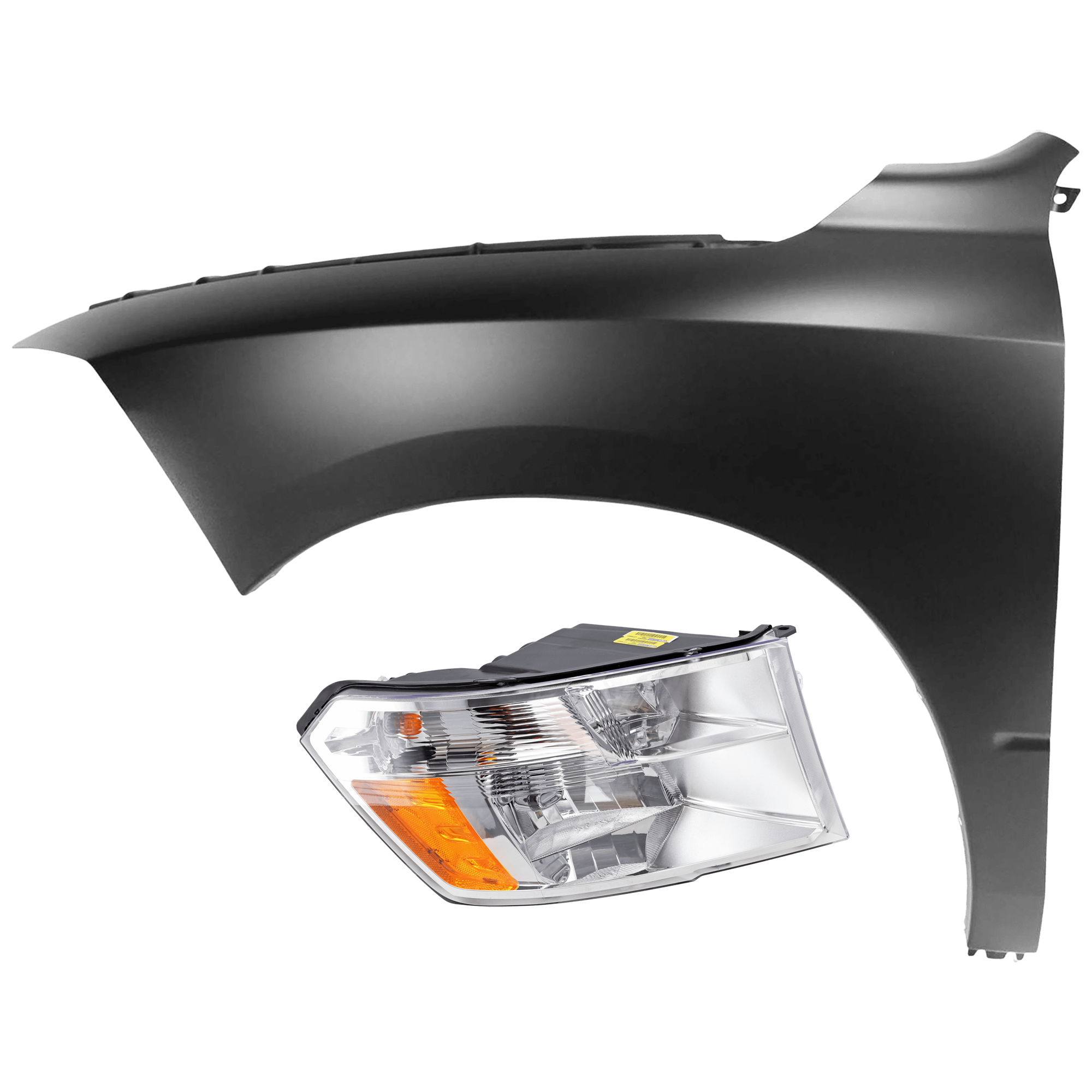 AM RAM FULL SIZE PICKUP 09-12 HEAD LAMP LH 2 pc Kit Assembly Halogen w Quad Lamps with Fender CAPA SKU KIT 071726-47 Partslink CH2502281C CH1240269C OEM 68001485AH PFM 68054339AJ 6805