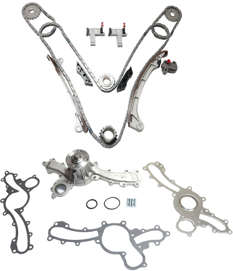 AM 4RUNNER 03-09 TACOMA 05-15 TIMING CHAIN KIT 2 pc kit with Water Pump SKU KIT 071817-23