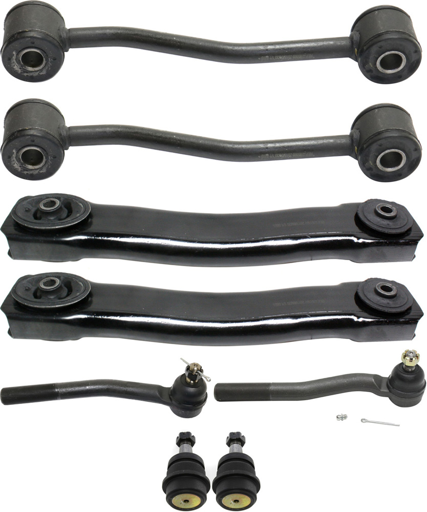 AM GRAND CHEROKEE 99-03 FRONT CONTROL ARM KIT RH AND LH Lower w ball joint s 8 pc Kit with Ball Joint Sway Bar Link and Tie Rod End SKU KIT 071817-61 OEM 52088217AB 2651598-5451389-520