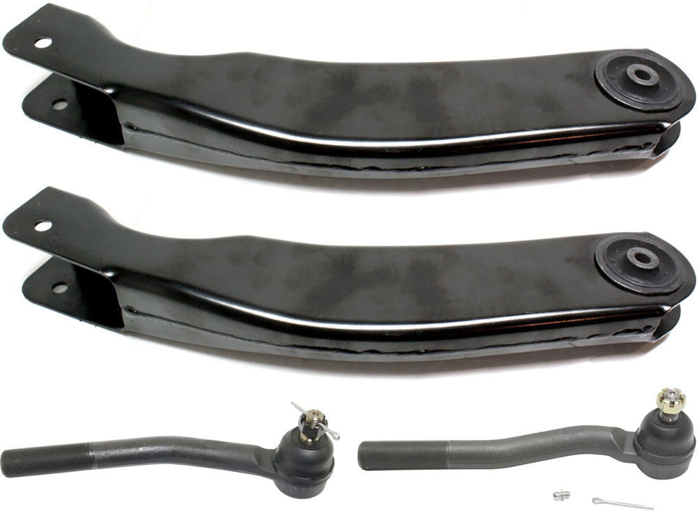 AM GRAND CHEROKEE 99-04 FRONT CONTROL ARM KIT RH AND LH Upper 4 pc Kit with Tie Rod End SKU KIT 071817-67 OEM 52088208AE 52088208AB 2693157