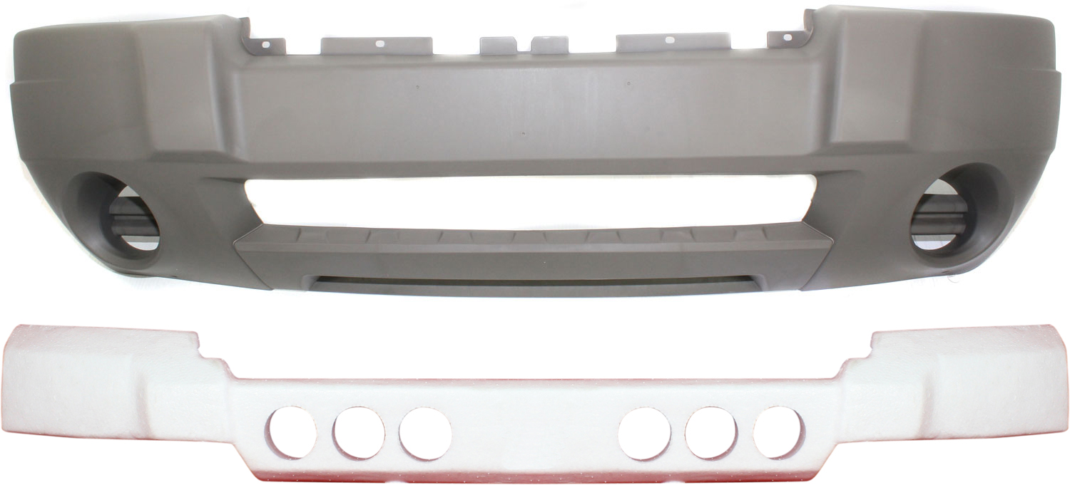 AM GRAND CHEROKEE 04-04 FRONT BUMPER COVER 2 pc Kit Textured with Bumper Absorber SKU KIT 071817-72 Partslink CH1000409 CH1070130 OEM 5JF81WLPAC 55156729AB