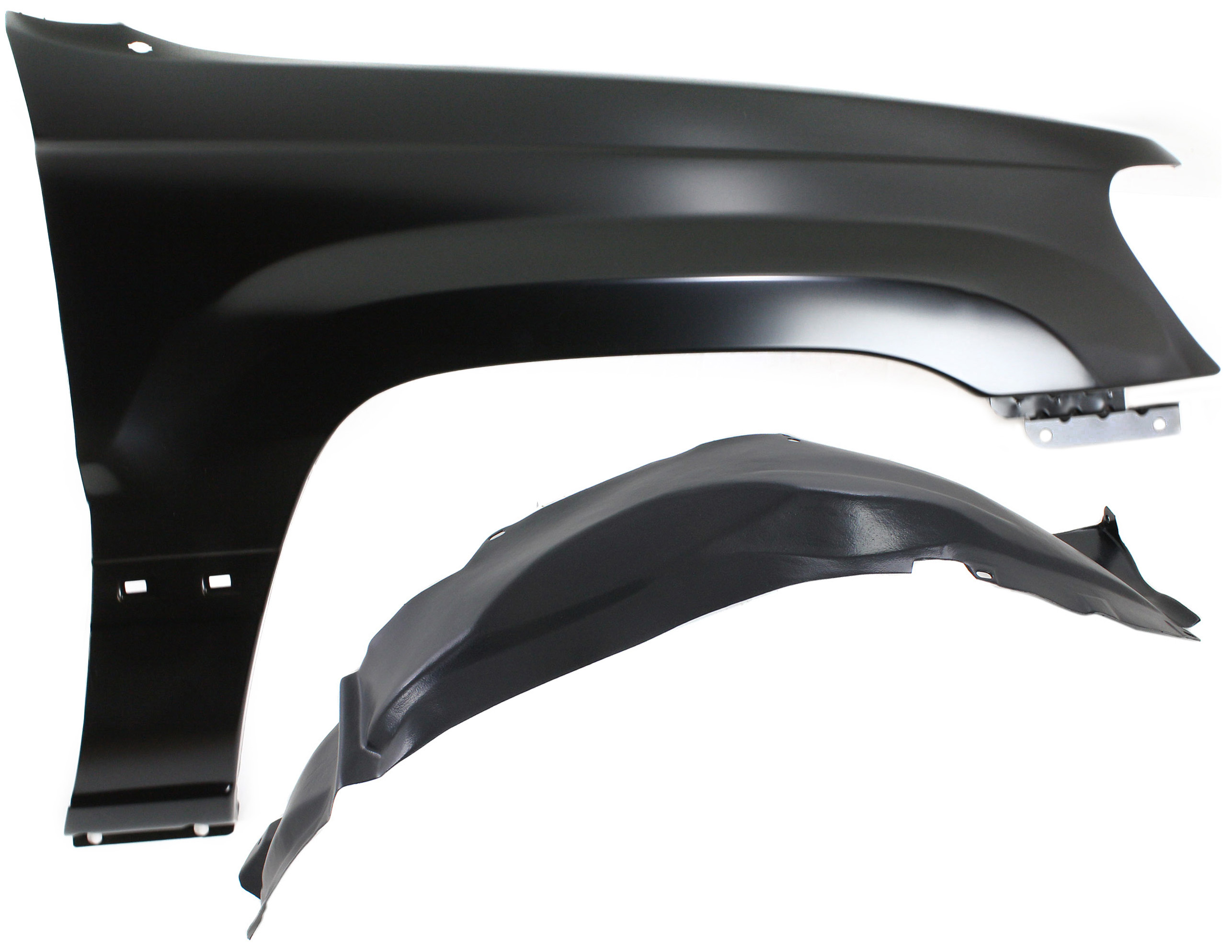 AM GRAND CHEROKEE 04-04 FRONT FENDER RH 2 pc kit with Fender Liner SKU KIT 071817-77 Partslink CH1241211 CH1249142 OEM 55135900AC 55136228AD