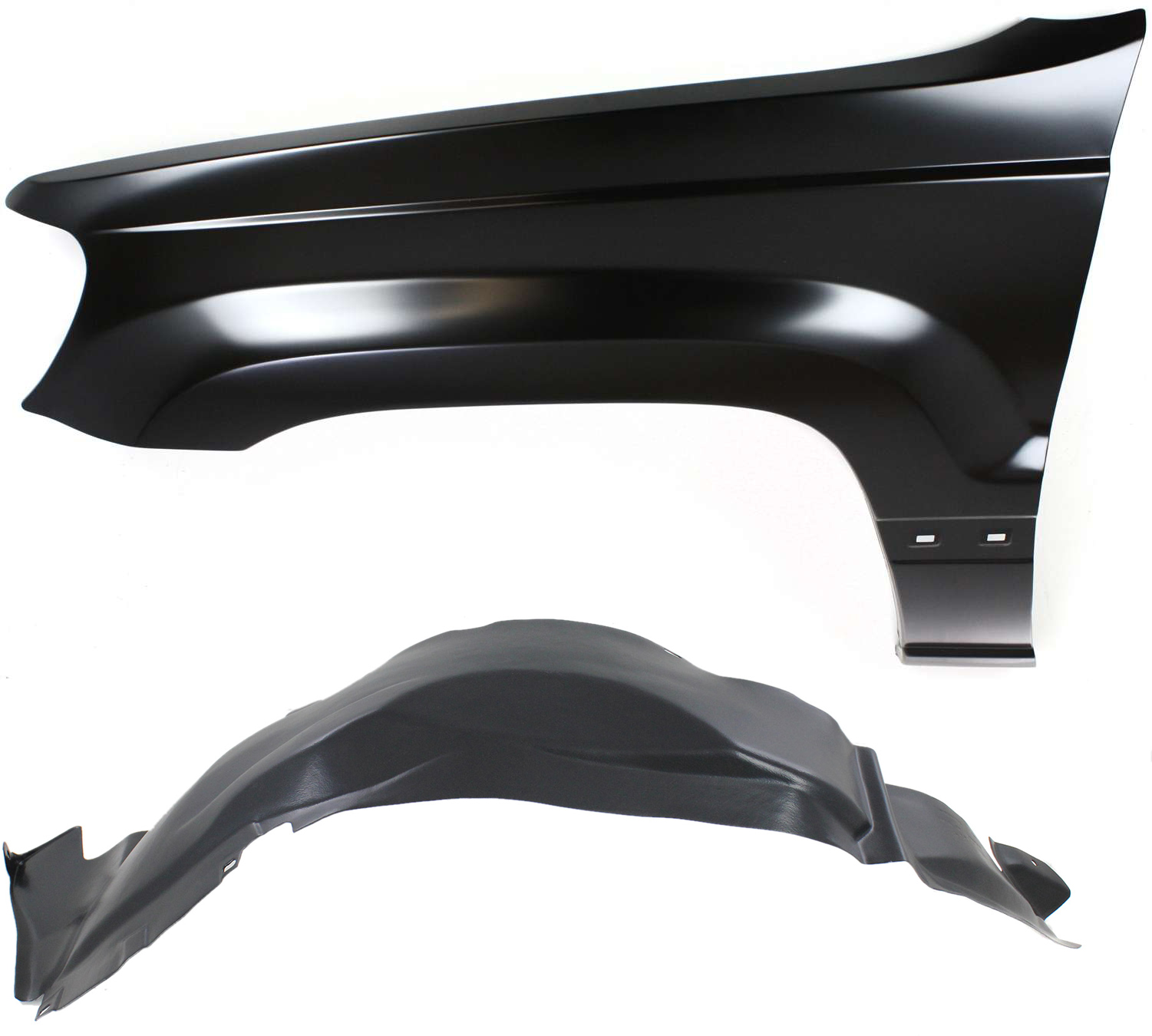 AM GRAND CHEROKEE 04-04 FRONT FENDER LH 2 pc kit with Fender Liner SKU KIT 071817-78 Partslink CH1240211 CH1248142 OEM 55135901AC 55136229AD