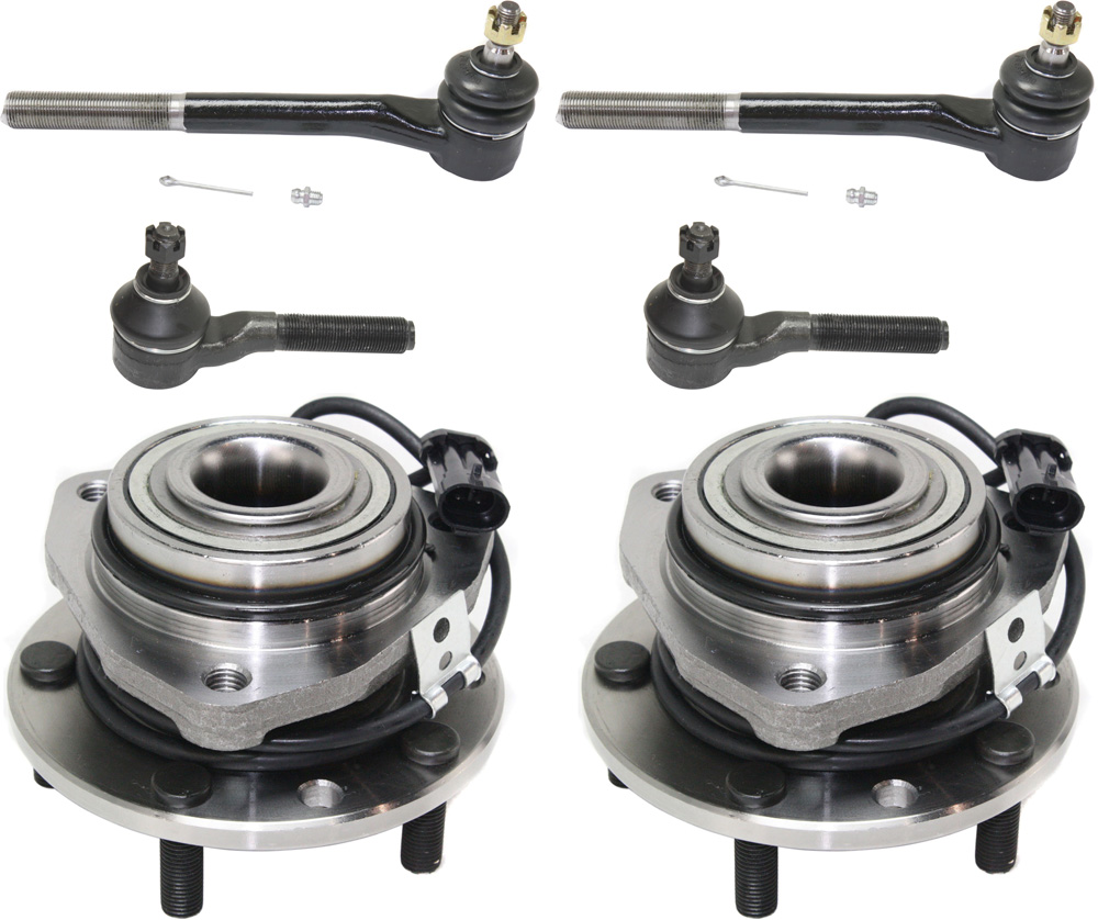 AM BLAZER JIMMY 98-05 FRONT HUB ASSEMBLY RH AND LH 6 pc kit 5 Studs w Tie Rod End SKU KIT 071818-31 OEM 12413045-12471301-2693267-4011