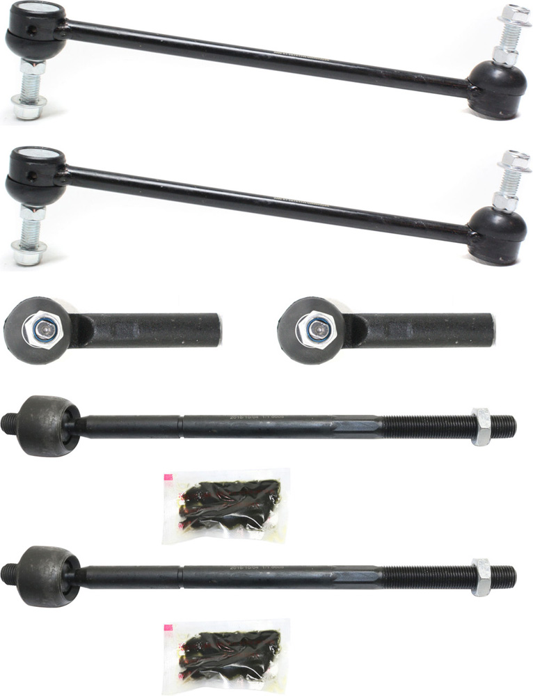 AM CARAVAN GRAND CARAVAN 01-04 FRONT SUSPENSION KIT 6 pc Kit with Sway Bar Links and Tie Rod Ends SKU KIT 071818-32 OEM 18189-687000-2652212-4694855-5