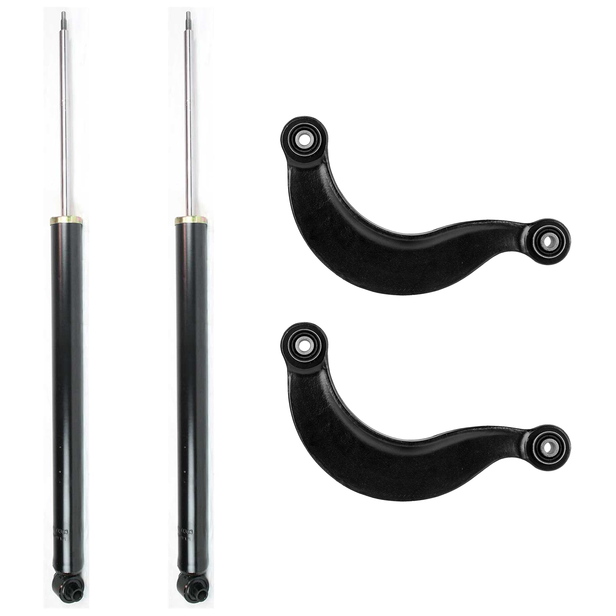 AM MAZDA 5-06-15 MAZDA 3-04-09 REAR SUSPENSION KIT RH=LH 4 pc kit with Control Arm and Shock Absorber and Strut Assembly SKU KIT 07182024-37 OEM YS4Z5500AA B32T34700D B32T3490