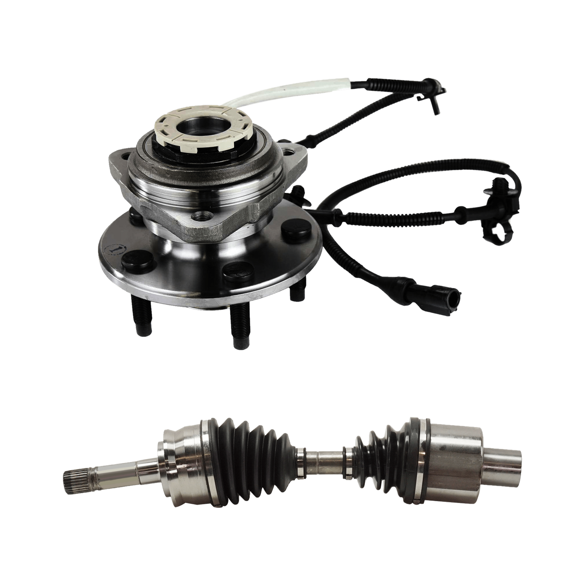 AM RANGER B4000-98-00 FRONT SUSPENSION KIT RH 2 pc kit with Axle Assembly and Wheel Hub SKU KIT 07182024-38 OEM XL5Z1104A