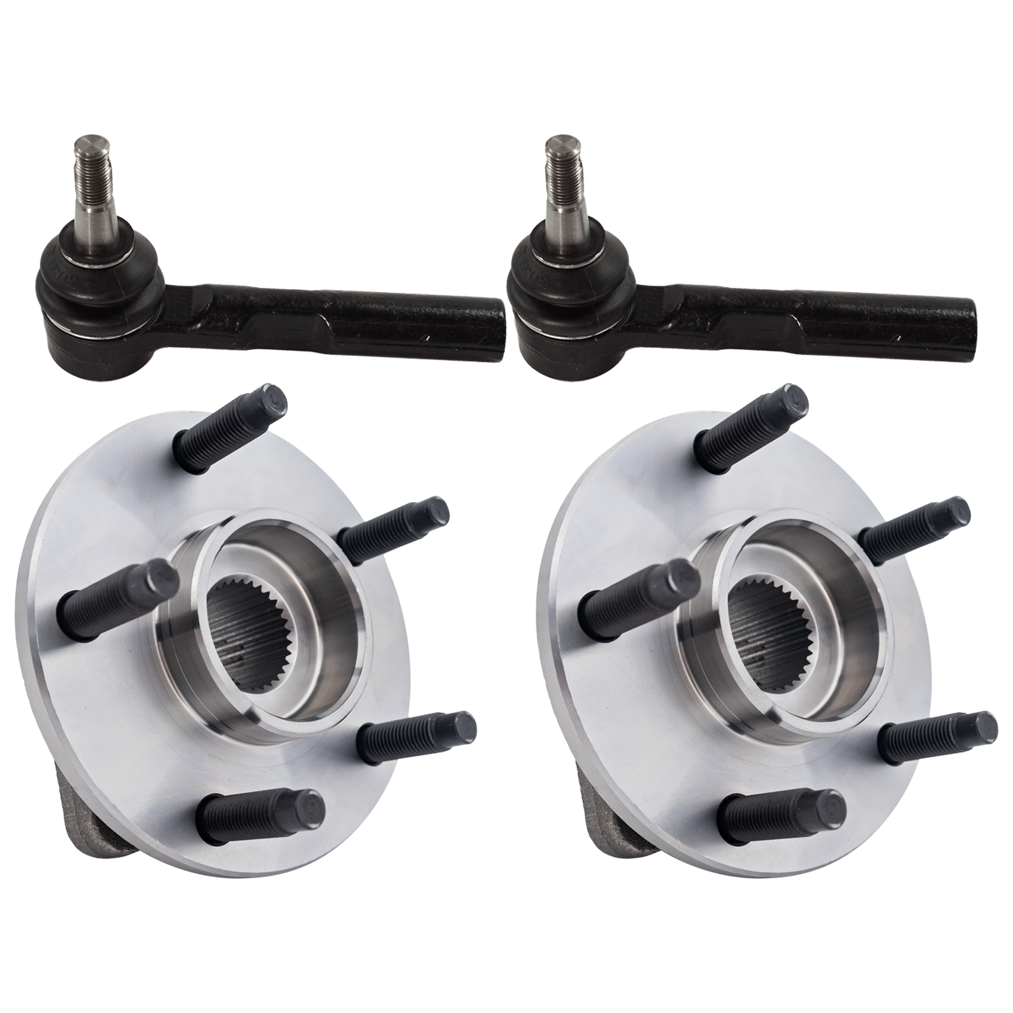 AM MALIBU 04-07 G6-05-07 FRONT SUSPENSION KIT RH=LH 4 pc kit with Tie Rod End and Wheel Hub SKU KIT 07182024-40 OEM 4012059-15944090-22687089-4012