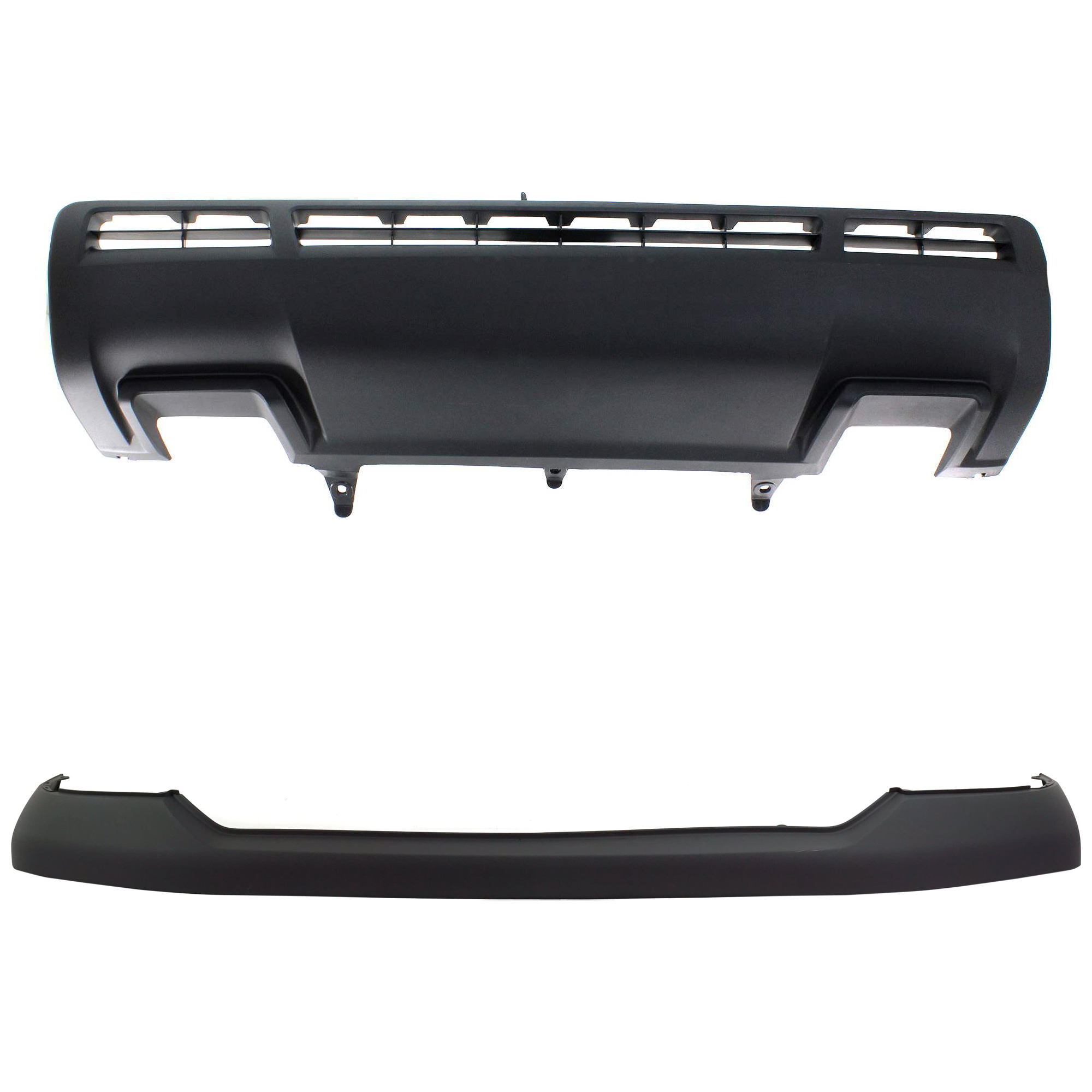AM TUNDRA 10-13 FRONT VALANCE 2 pc kit Panel Textured with Bumper Cover SKU KIT 07182024-44 Partslink TO1095202 TO1014100 OEM 539110C040-521290C901