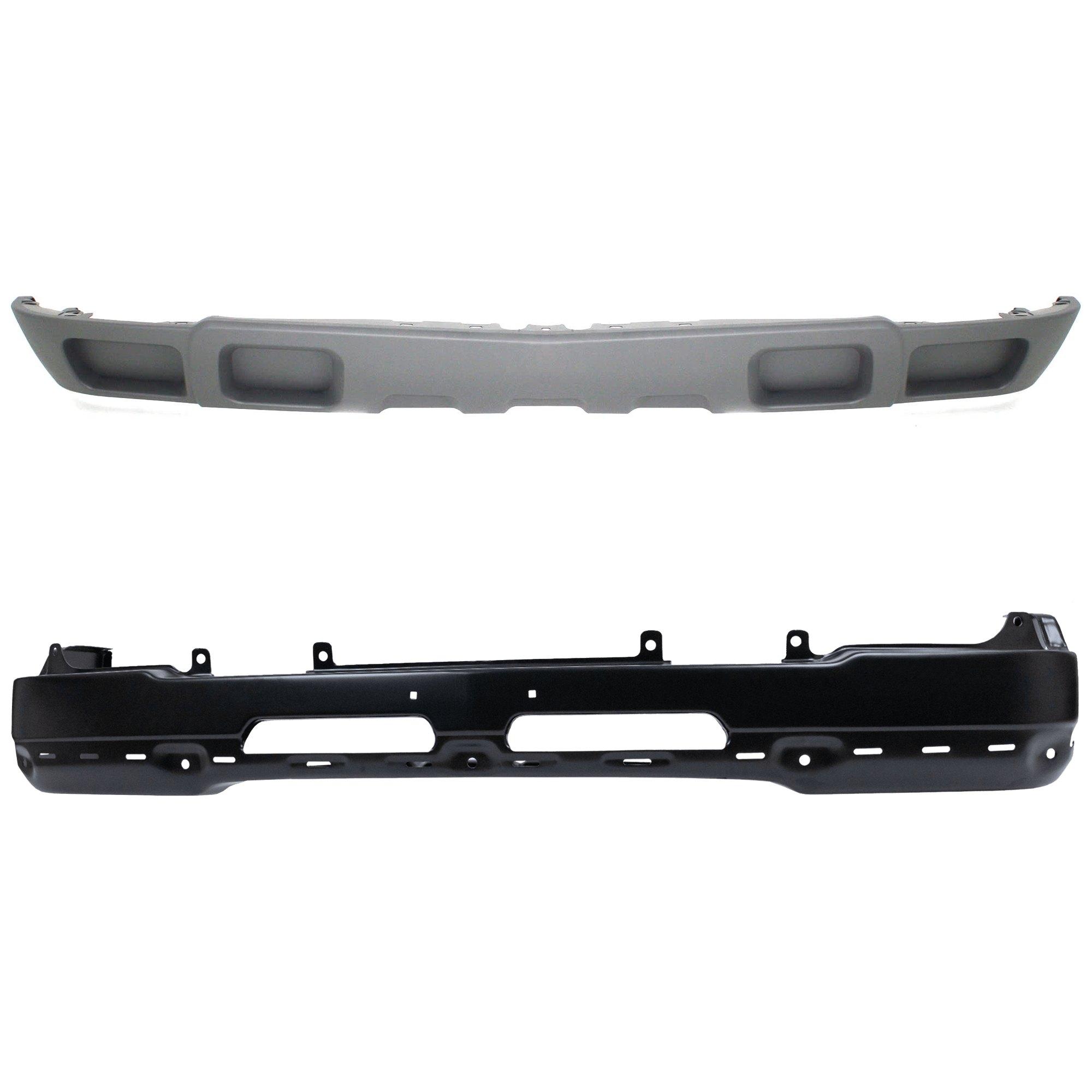 AM SILVERADO SILVERADO HD 03-06 FRONT BUMPER 2 pc kit Face Bar Primed with Valance SKU KIT 07182024-48 Partslink GM1002417 GM1092206 OEM 89025748-10397998