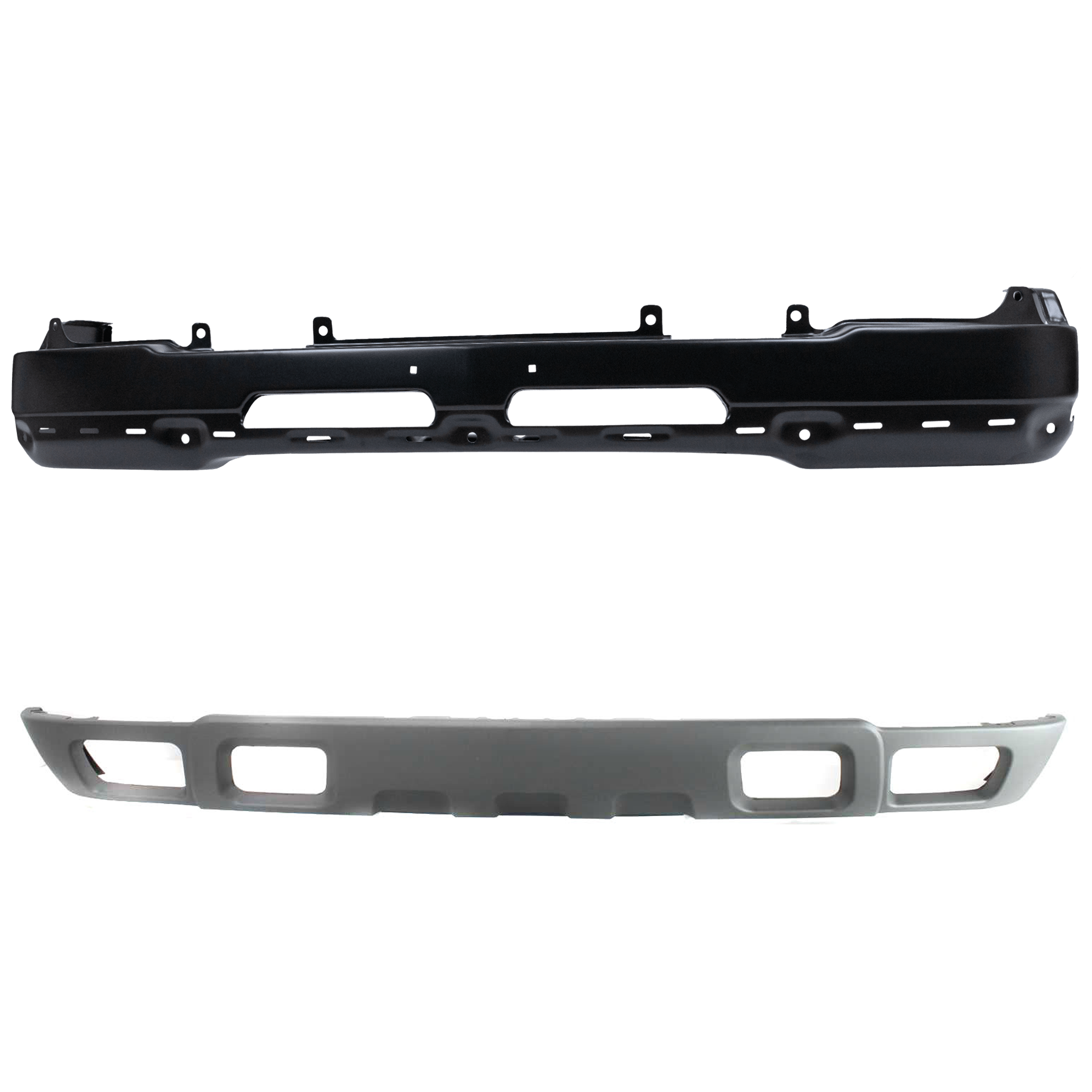 AM SILVERADO SILVERADO HD 03-06 FRONT BUMPER 2 pc kit Face Bar Primed with Valance SKU KIT 07182024-49 Partslink GM1002417 GM1092173 OEM 89025748-10367213