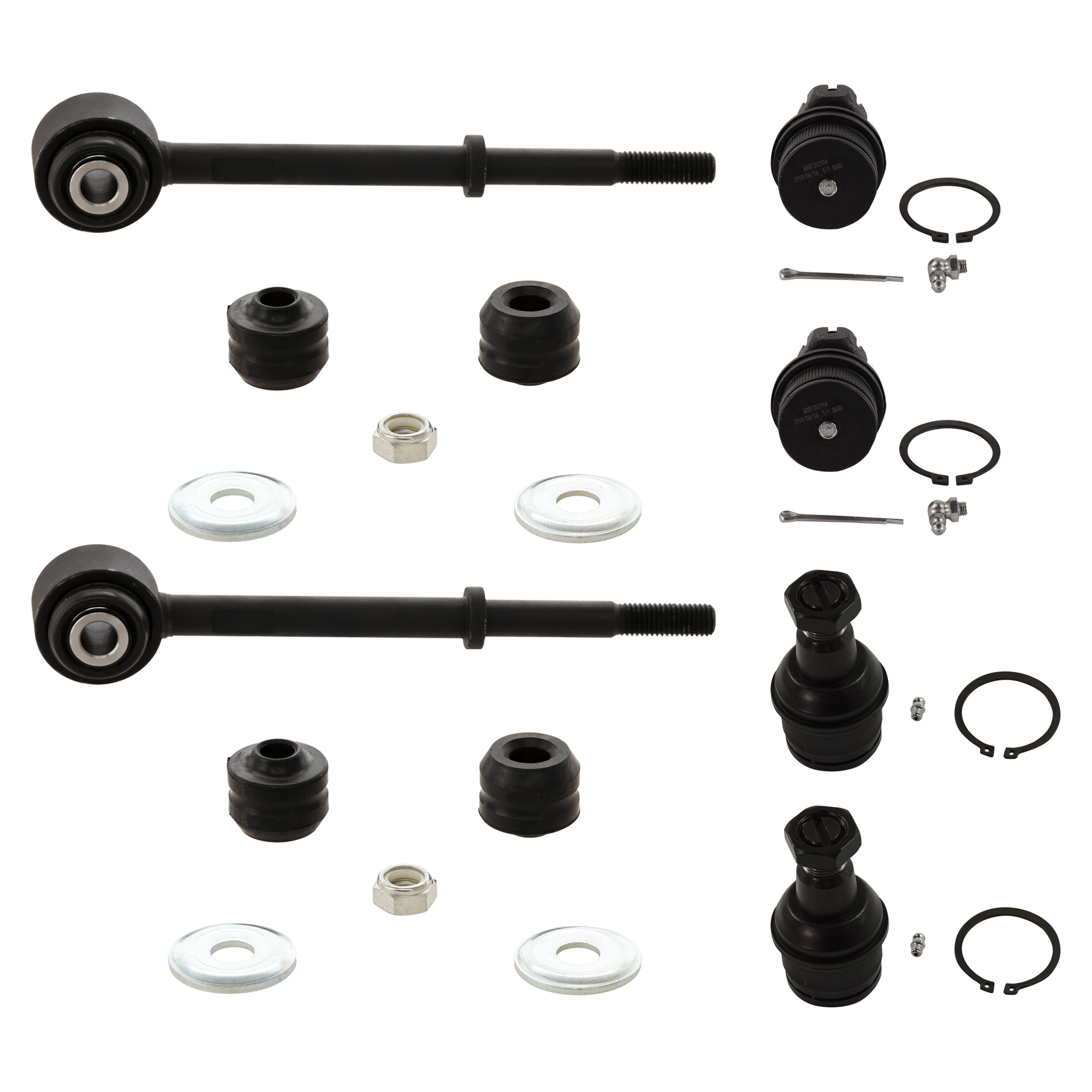 AM F SERIES SUPER DUTY P U 99-22FRONT SUSPENSION KIT RH AND LH 6 pc Kit with Ball Joint and Sway Bar Link SKU KIT 071824-01 OEM 10339-104273-2601248-2601646-4