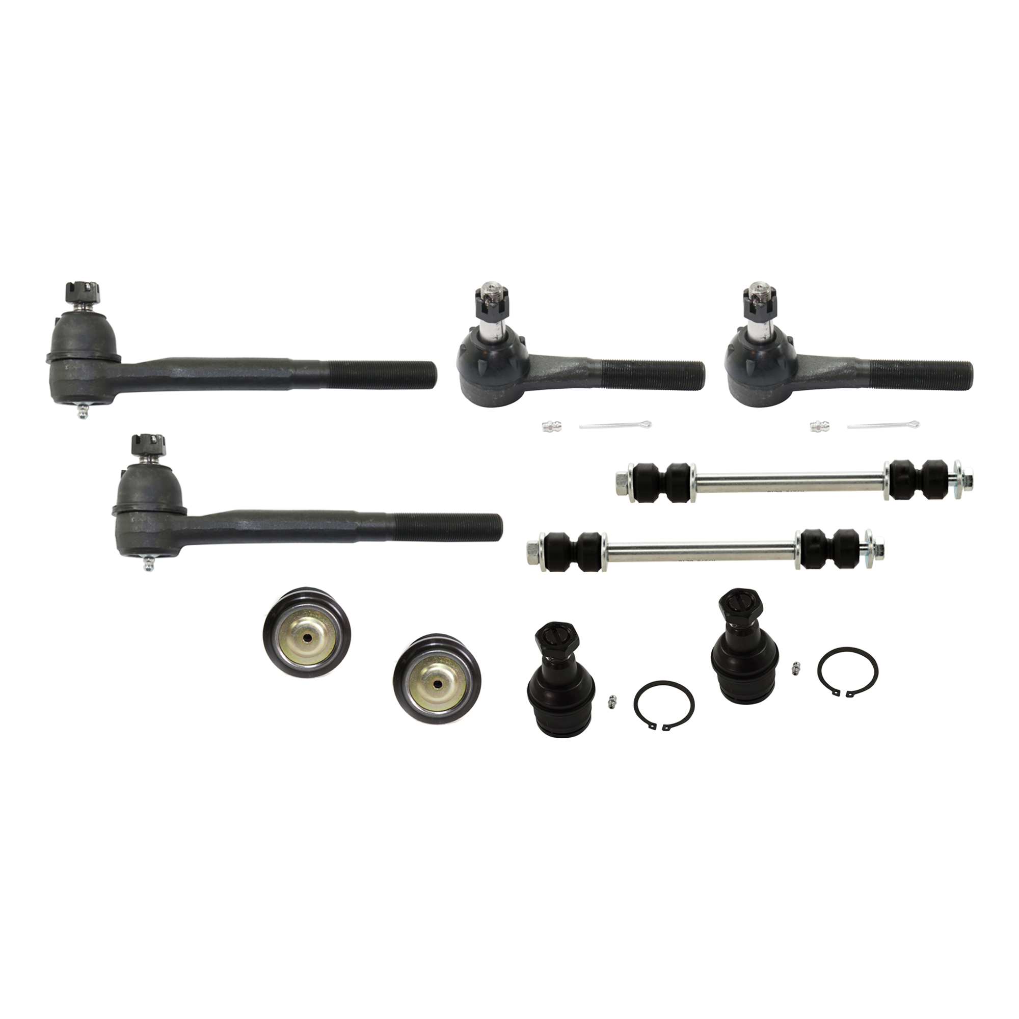 AM F SERIES SUPER DUTY P U 99-22FRONT SUSPENSION KIT RH AND LH 10 pc Kit with Ball Joint Sway Bar Link and Tie Rod End SKU KIT 071824-02 OEM 104179-287004-2601429-50010