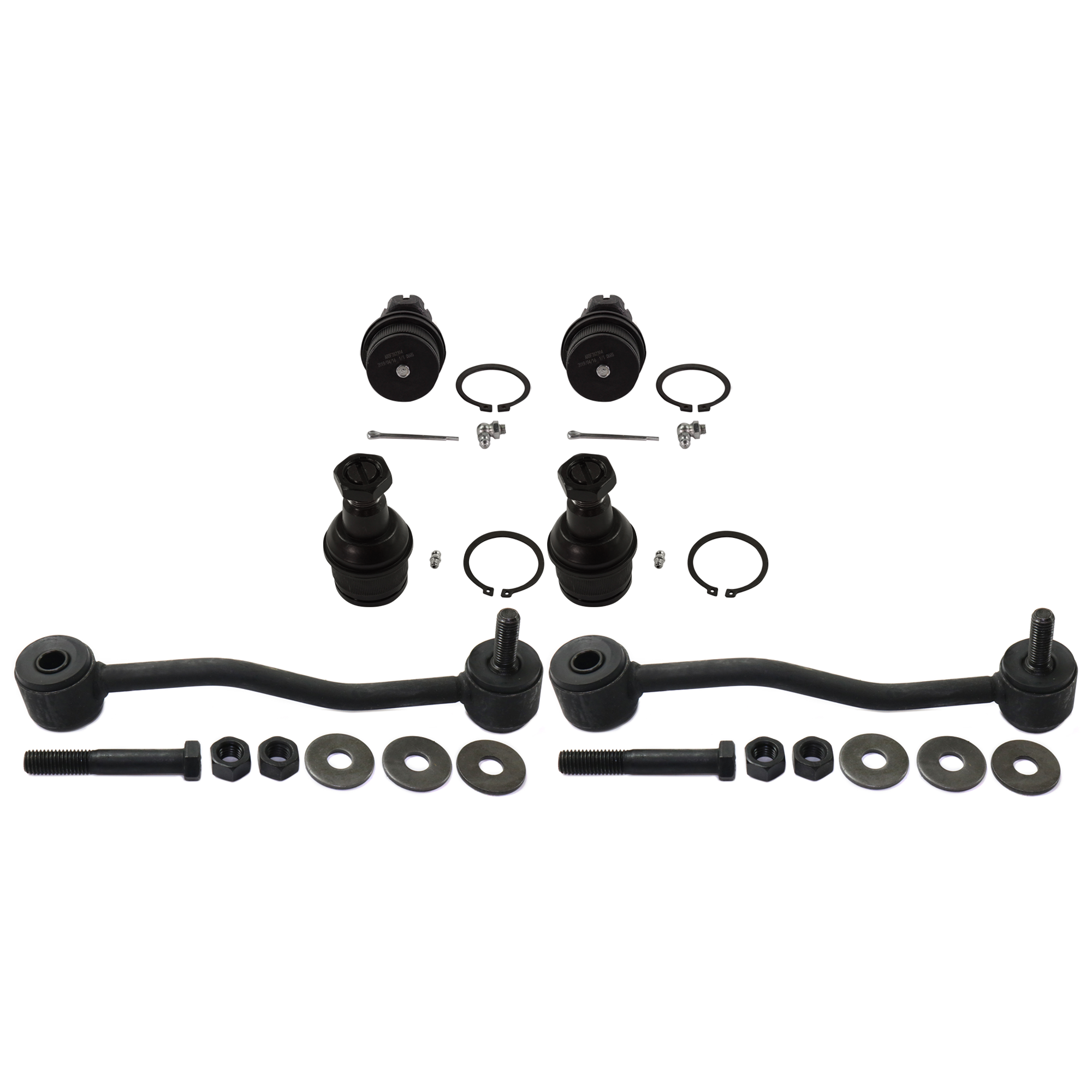 AM F SERIES SUPER DUTY P U 80-22FRONT SUSPENSION KIT RH AND LH 6 pc Kit with Ball Joint and Sway Bar Link SKU KIT 071824-10 OEM 104149-287003-287006-260124