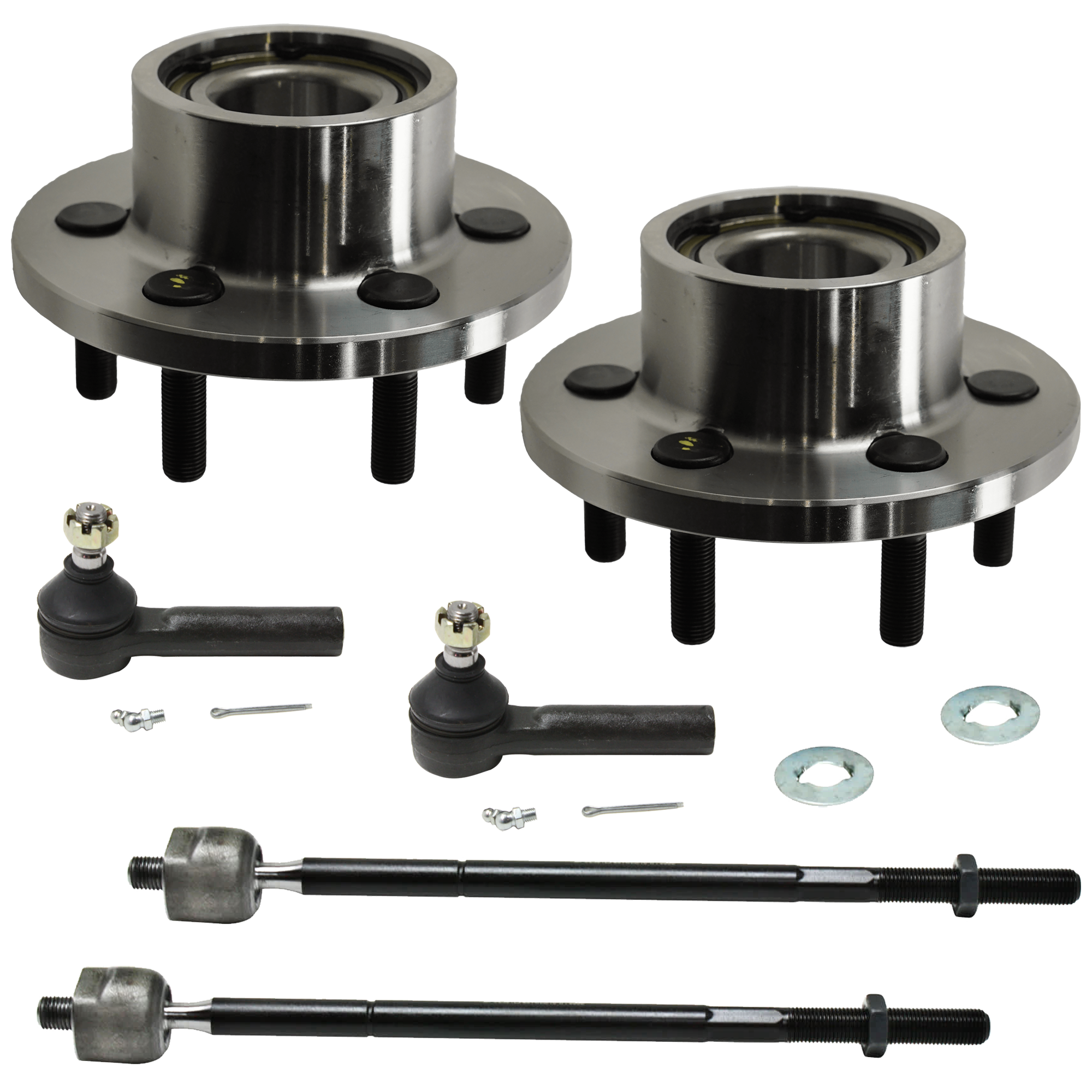 AM DAKOTA 99-04 FRONT SUSPENSION KIT RH AND LH 6 pc kit w Wheel Hub and Tie Rod End SKU KIT 071824-35 OEM 520-390-003-875-012-000-000-000-000