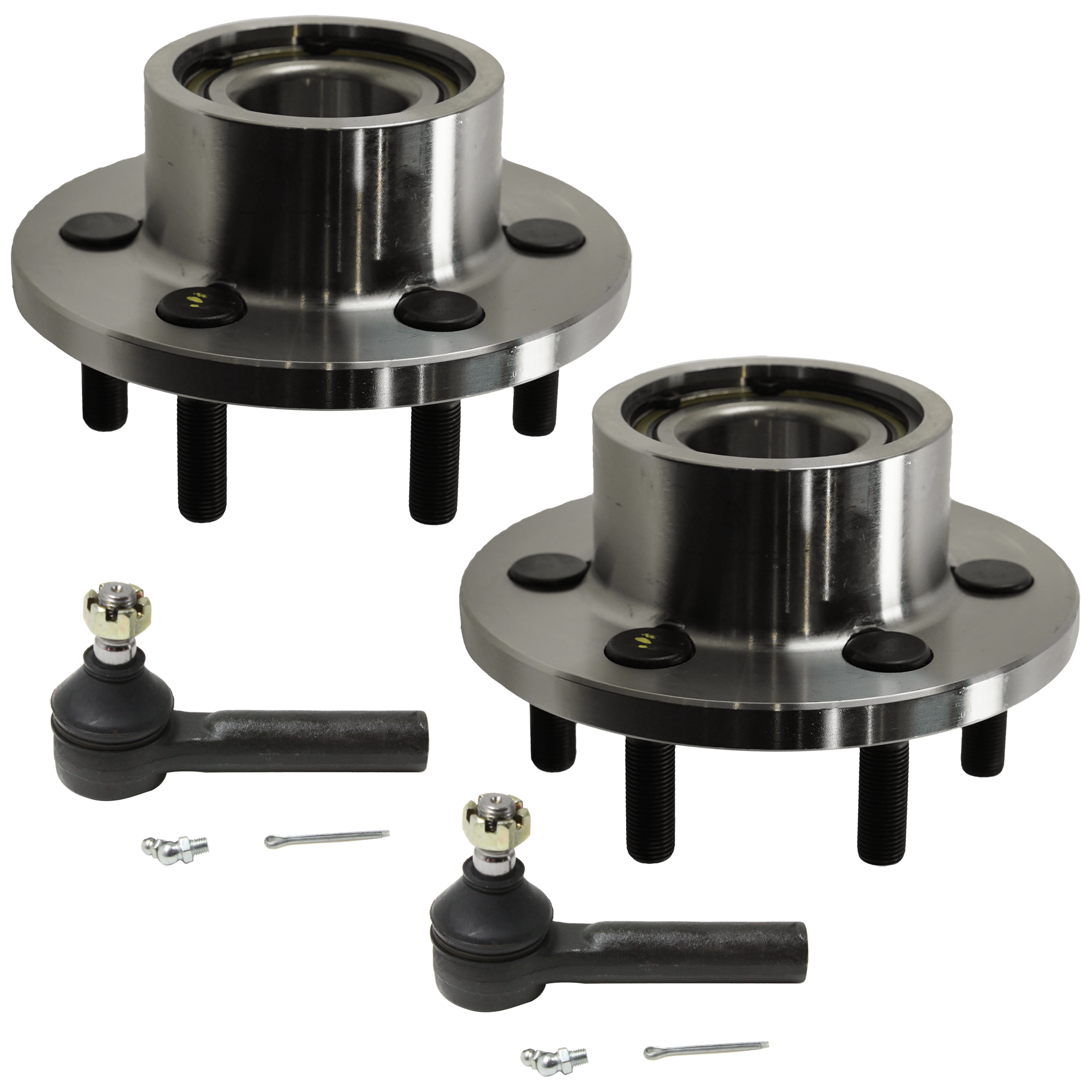AM DAKOTA 99-04 FRONT SUSPENSION KIT RH AND LH 4 pc Kit with Tie Rod End and Wheel Hub SKU KIT 071824-36 OEM 52039000-715032-951068-7200247