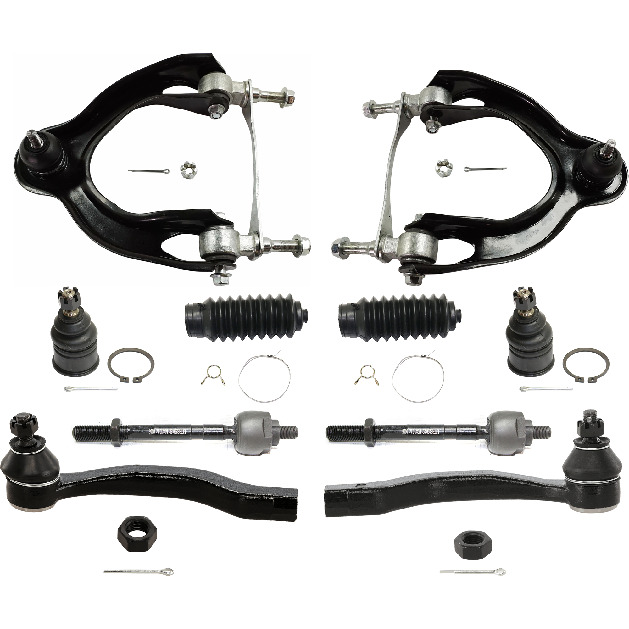 AM CIVIC 92-95 INTEGRA 94-97 FRONT CONTROL ARM RH AND LH Upper w ball joint s 10 pc Kit with Steering Rack Boot Tie Rod End Ball Joint SKU KIT 071824 C126 OEM 51450ST7020-51460ST7020-104216