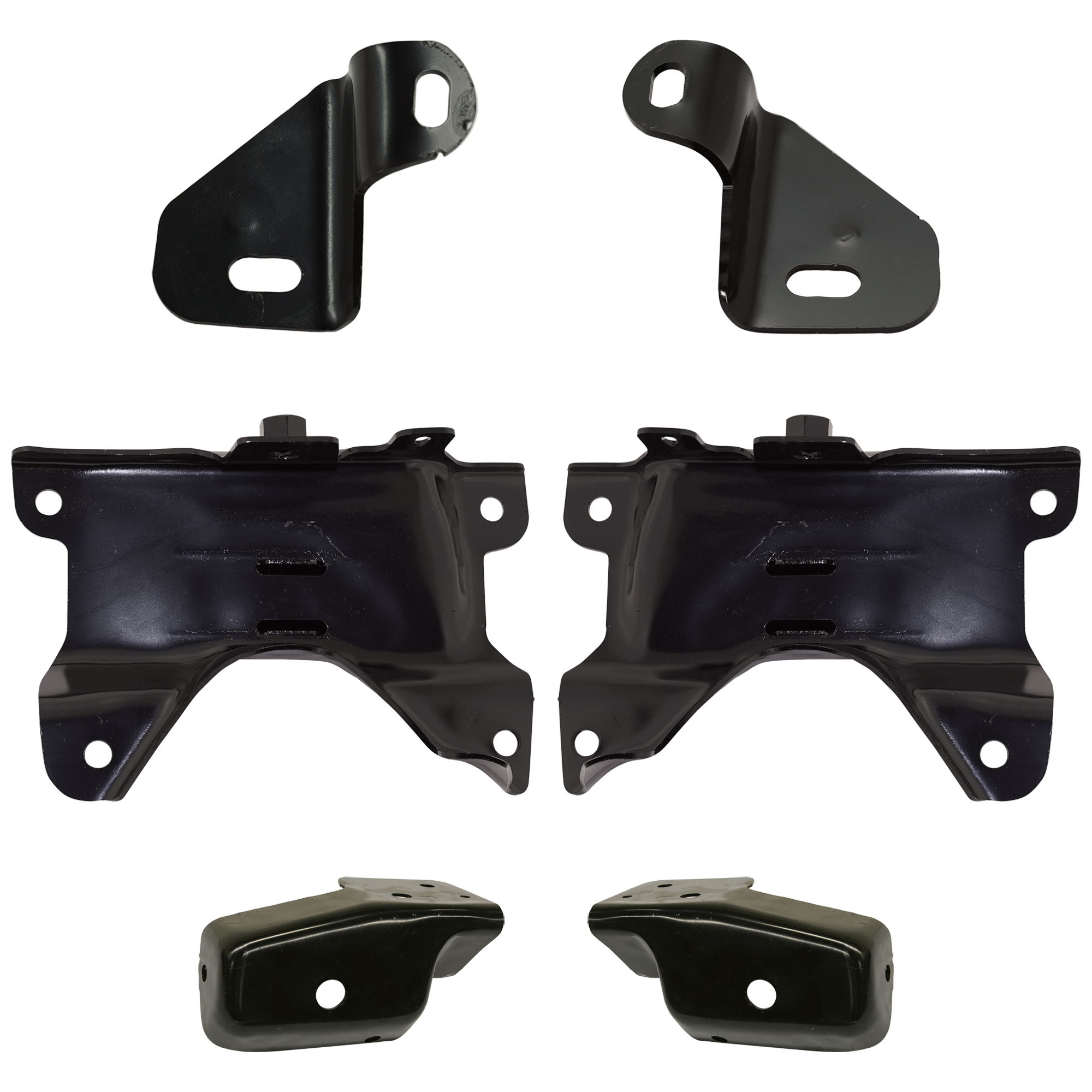 AM SILVERADO 1500-07-13 FRONT FOG LAMP BRACKET RH AND LH 6 pc kit with Bumper Bracket SKU KIT 071824 C210 Partslink GM2602101 GM2603101 GM1067180 GM1066180 GM1066179 GM1067179 OEM 15839110-15839111-15838209-158
