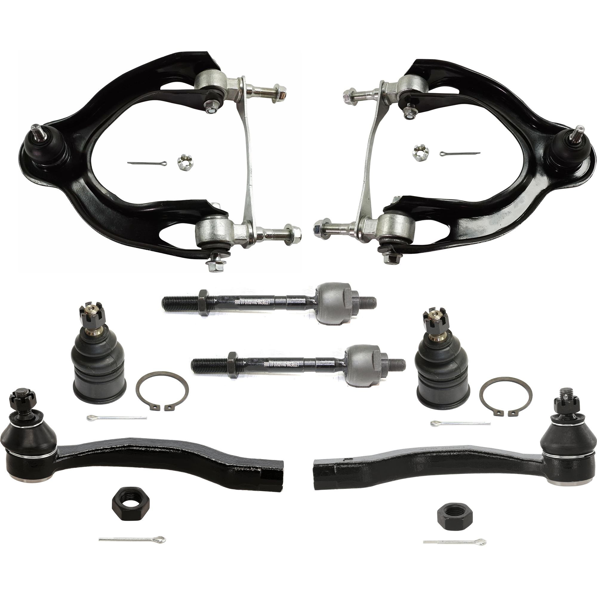 AM CIVIC 92-95 CIVIC DEL SOL 93-97 FRONT CONTROL ARM RH AND LH Upper 8 pc kit with Ball Joint and Tie Rod End SKU KIT 071824 C222 OEM 51450ST7020-51460ST7020-104216