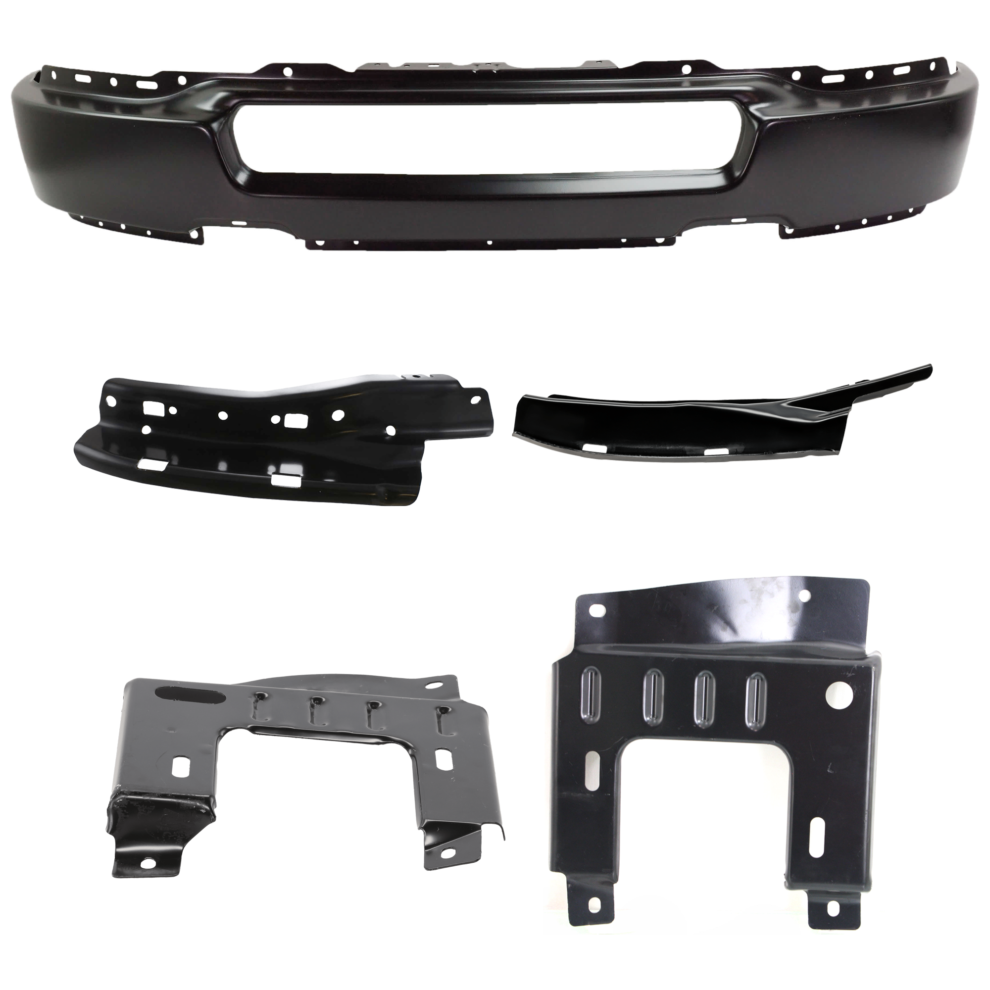 AM F 150-04-06 FRONT BUMPER 5 pc kit Face Bar Paint to Match with Bumper Bracket SKU KIT 071824 C276 Partslink FO1002389 FO1066159 FO1067159 FO1066161 FO1067161 OEM 4L3Z17757EA 4L3Z17B985AA 4L3Z1