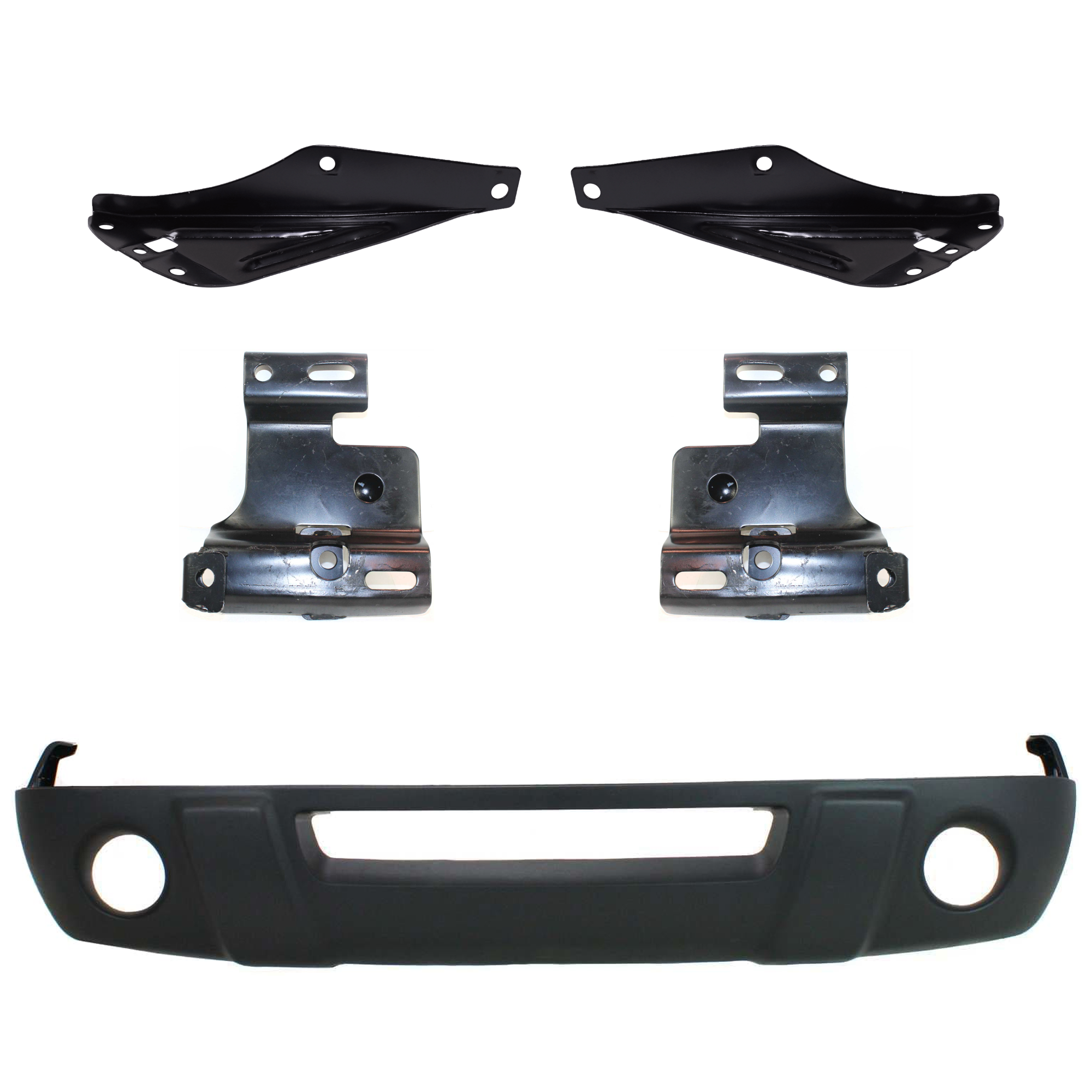 AM RANGER 01-03 FRONT VALANCE 5 pc kit Panel Plastic Textured with Bumper Bracket SKU KIT 071824 C299 Partslink FO1095191 FO1066144 FO1067144 FO1067143 FO1066143 OEM 1L5Z17626DAA 1L5Z17752AB 1L5Z1