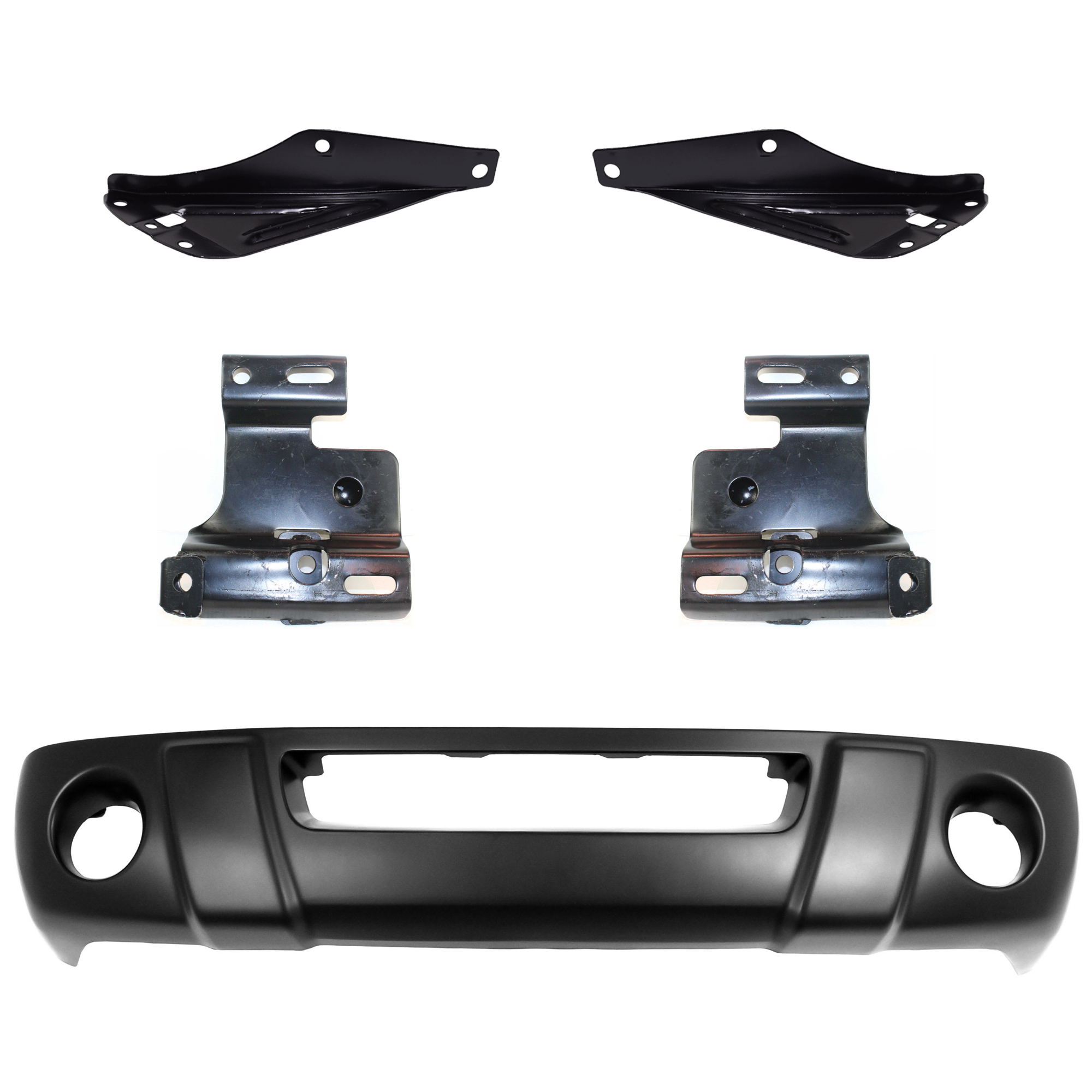 AM RANGER 01-03 FRONT VALANCE 5 pc kit Panel Plastic Primed with Bumper Bracket SKU KIT 071824 C302 Partslink FO1095189 FO1066144 FO1067144 FO1067143 FO1066143 OEM 1L5Z17626CAD 1L5Z17752AB 1L5Z1