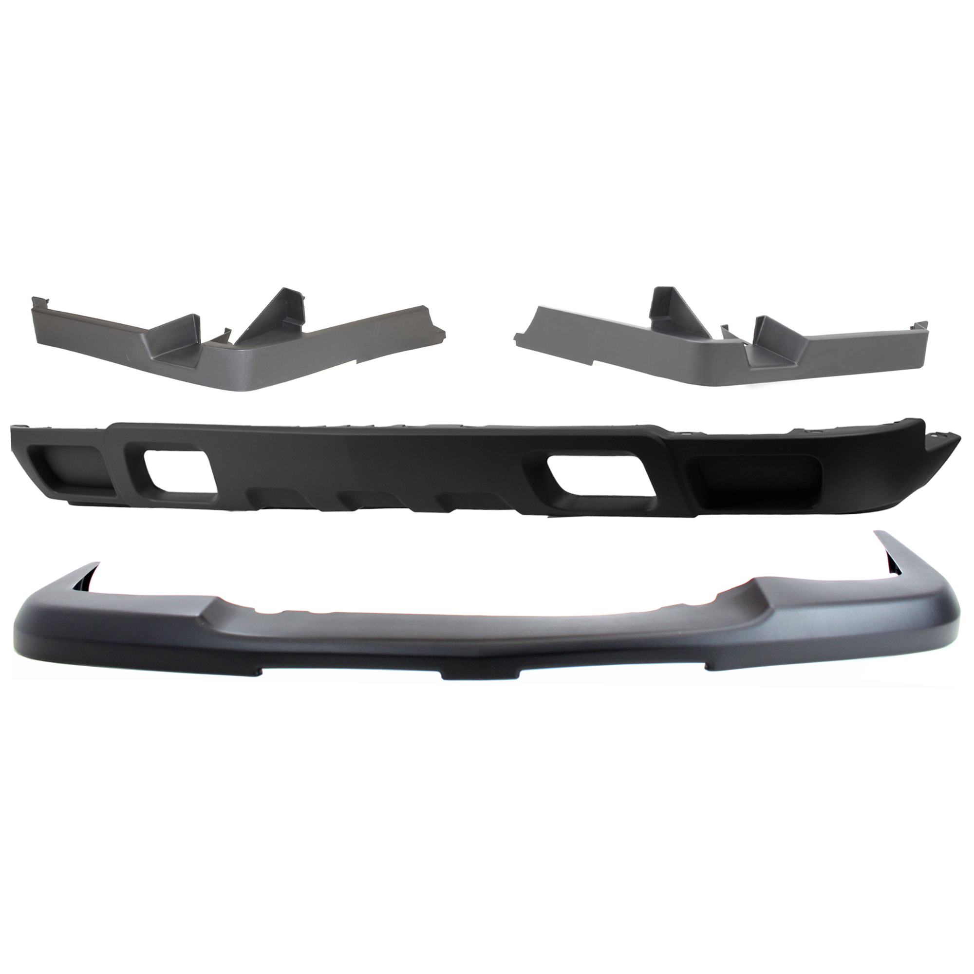 AM AVALANCHE SILVERADO 03-06 FRONT BUMPER COVER 4 pc kit w Bumper Trim and Valance SKU KIT 071824 C405 Partslink GM1051110 GM1089169 GM1088169 GM1092205 GM1092174 OEM 15139805-15102065-15188701-103