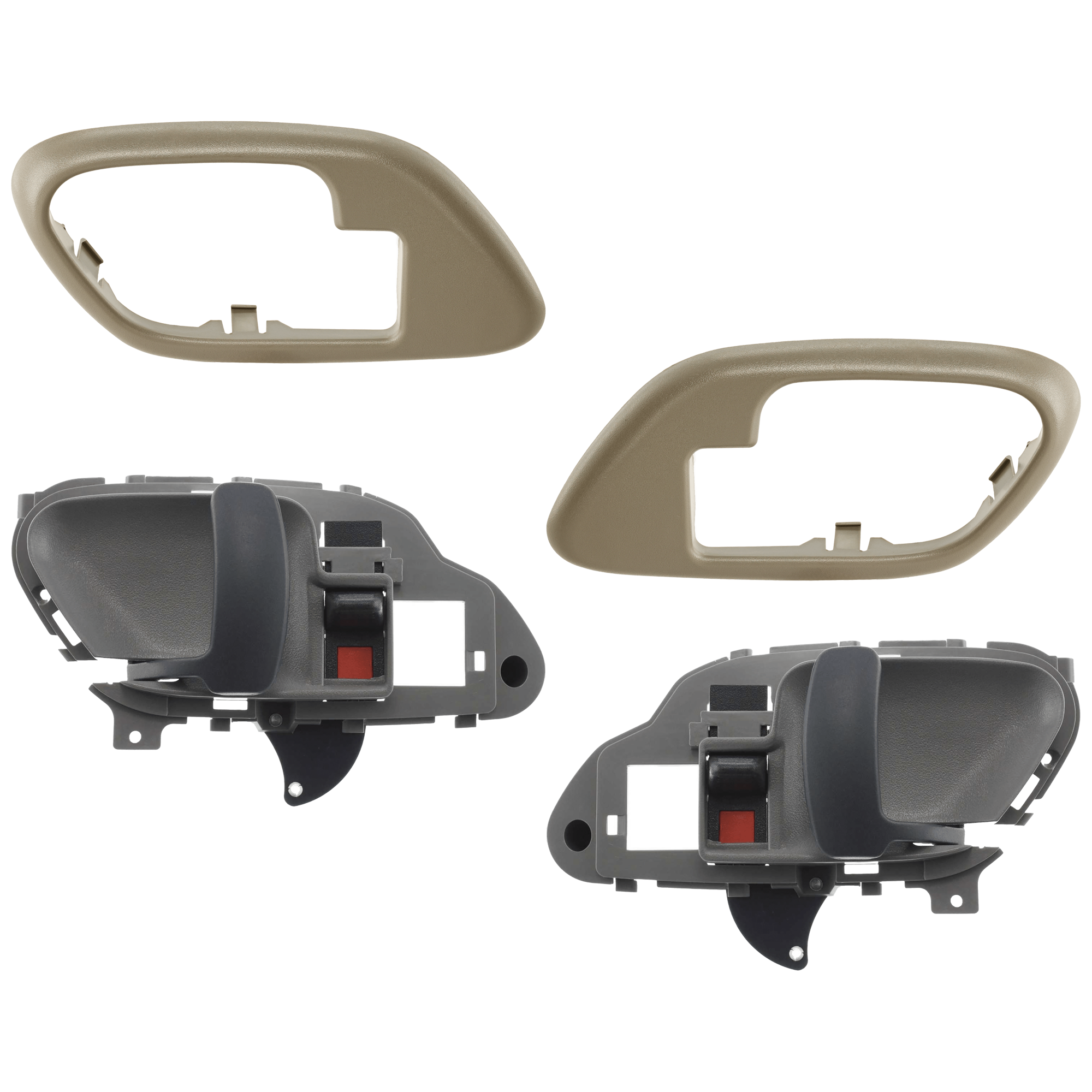 AM C K FULL SIZE P U 95-02 SUBURBAN 95-99 FRONT DOOR HANDLE CASE RH AND LH 4 pc kit w Interior Door Handle SKU KIT 071824 C535 Partslink GM1358100 GM1359100 GM1353101 GM1352101 OEM 15708079-15708080-15708044-157