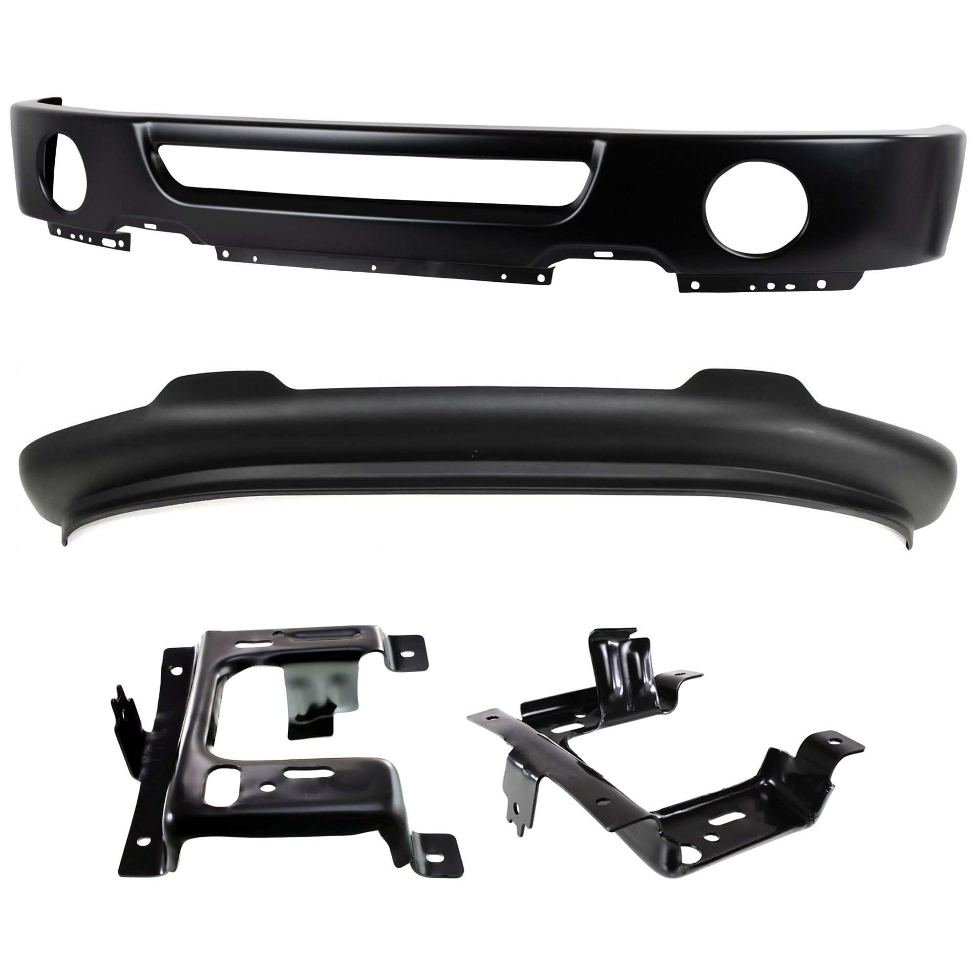 AM F 150-06-08 FRONT BUMPER 4 pc kit Face Bar Paint To Match with Bumper Bracket and Valance SKU KIT 071824 C544 Partslink FO1002401 FO1066172 FO1067172 FO1093107 OEM 6L3Z17757DAPTM 6L3Z17B985AA 6L