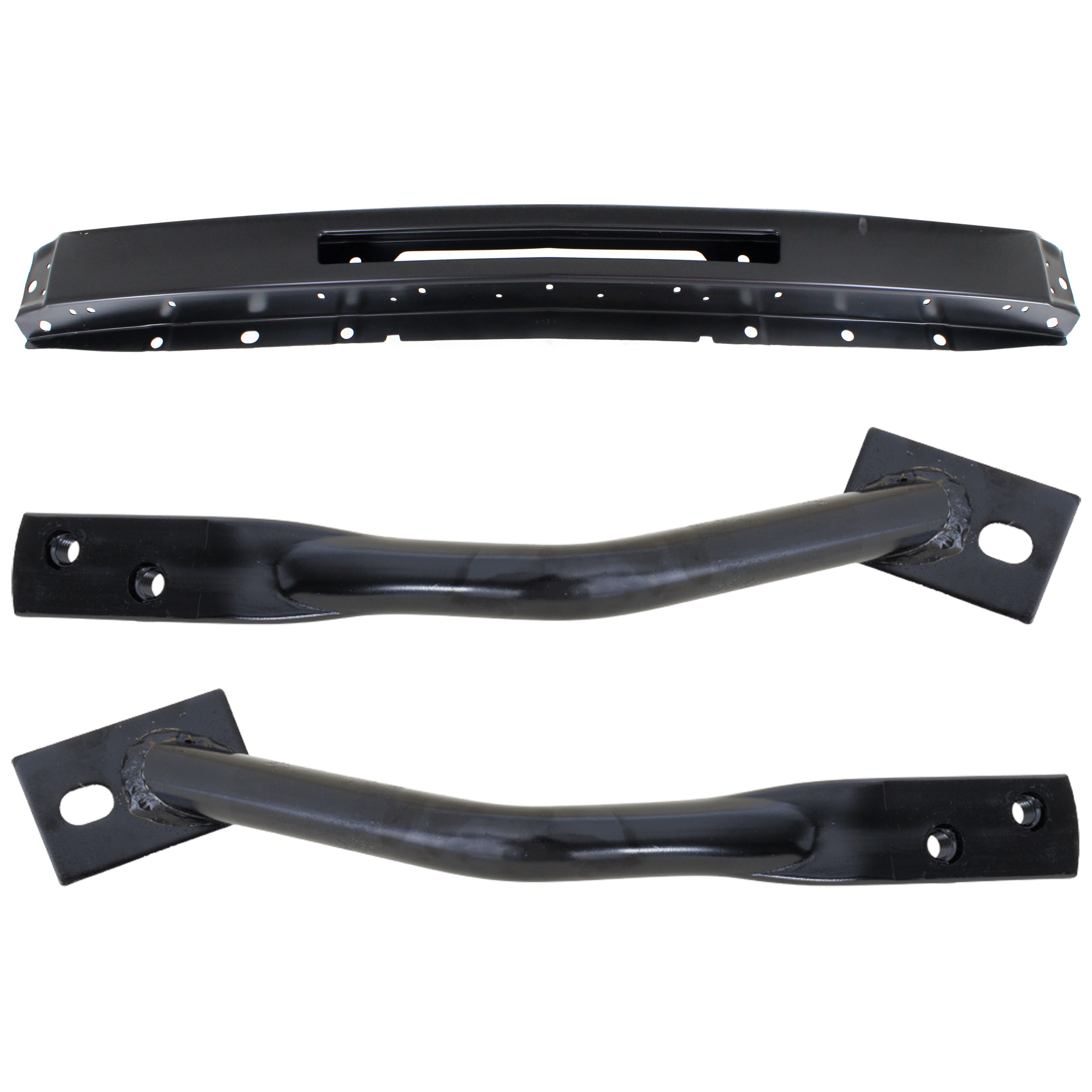 AM SILVERADO 2500 HD 3500 HD 07-10 FRONT BUMPER 3 pc kit Primed with Bumper Bracket SKU KIT 071824 C600 Partslink GM1002836 GM1067184 GM1066184 OEM 15941837-15941850-25862430-258