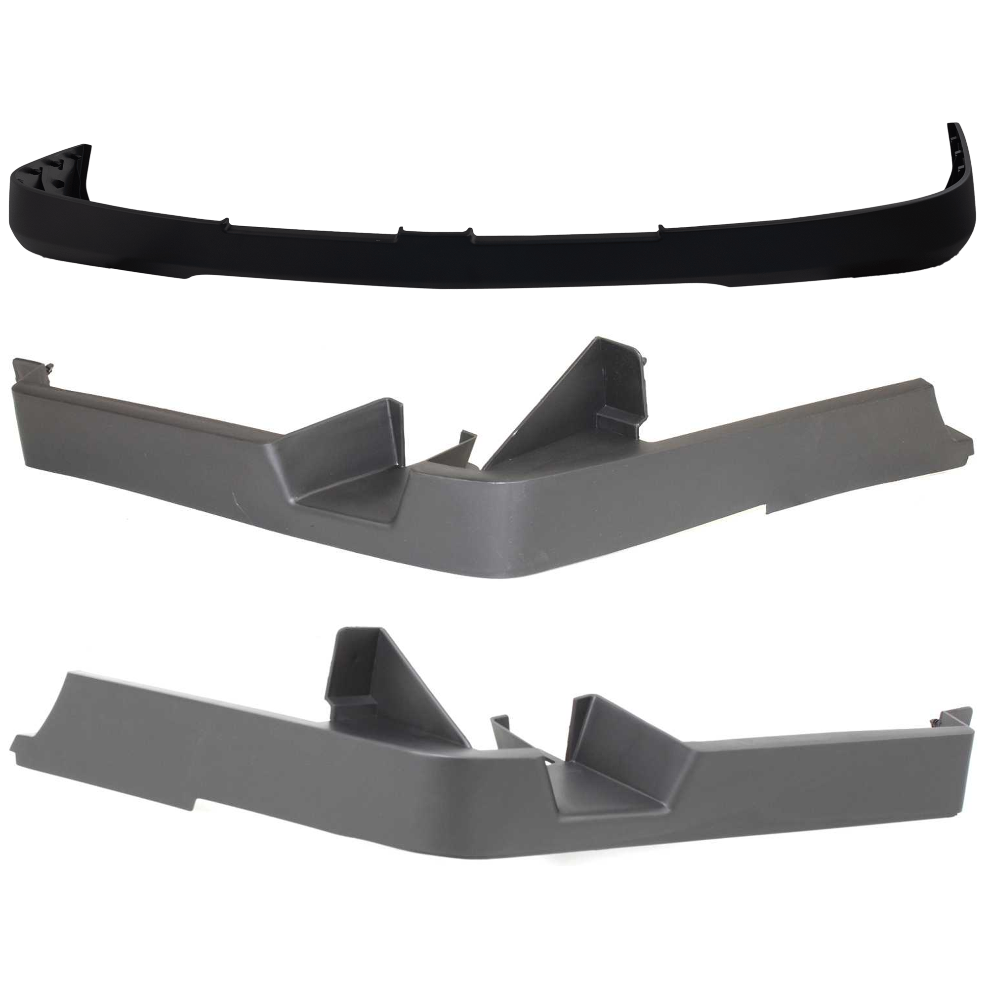 AM SILVERADO 2500 HD 3500-03-06 FRONT BUMPER COVER Upper 3 pc kit Textured Bumper Cap with Bumper Trim SKU KIT 071824 C602 Partslink GM1051109 GM1089169 GM1088169 OEM 15139804-15102065-15188701
