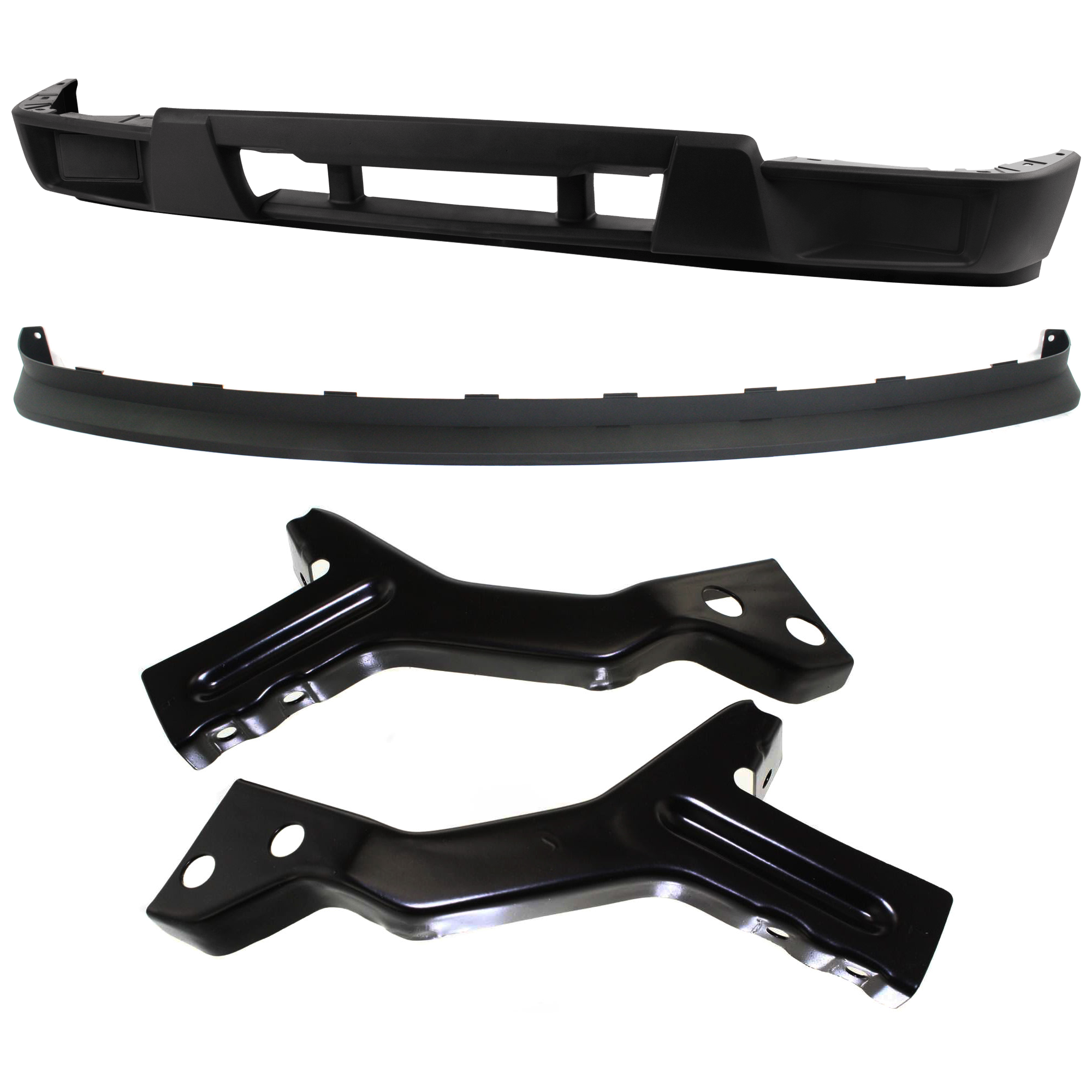 AM CANYON COLORADO 04-09 FRONT BUMPER BRACKET RH AND LH 3 pc kit Impact Bar Steel with Bumper Cover and Valance SKU KIT 071824 C610 Partslink GM1061103 GM1000723 GM1092183 OEM GM1061103-12335806-15888037