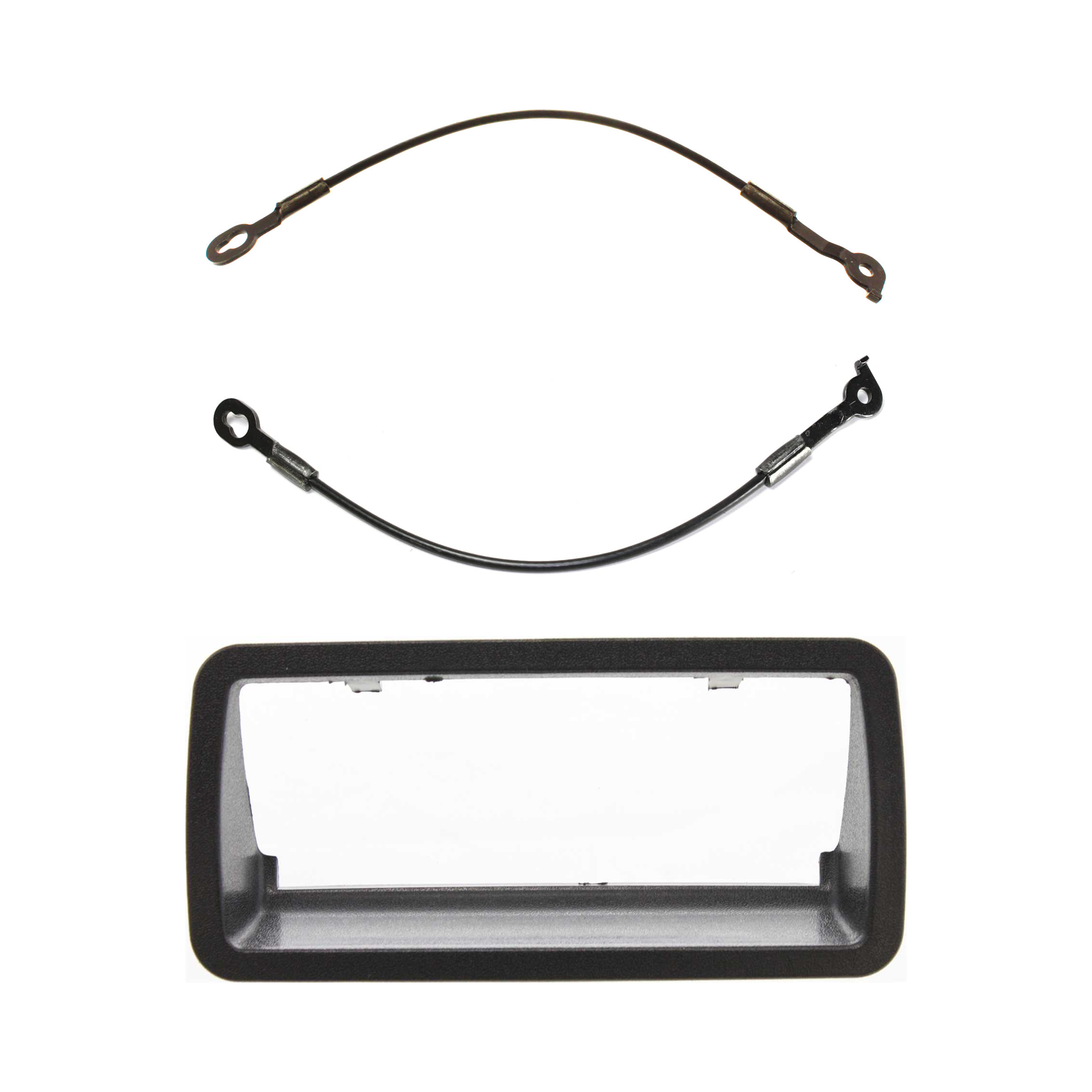 AM S10 SONOMA 94-04 TAILGATE CABLE RH AND LH 3 pc Kit with Tailgate Handle SKU KIT 071824 C618 Partslink GM1916103 OEM 15683449-15683450-15007219
