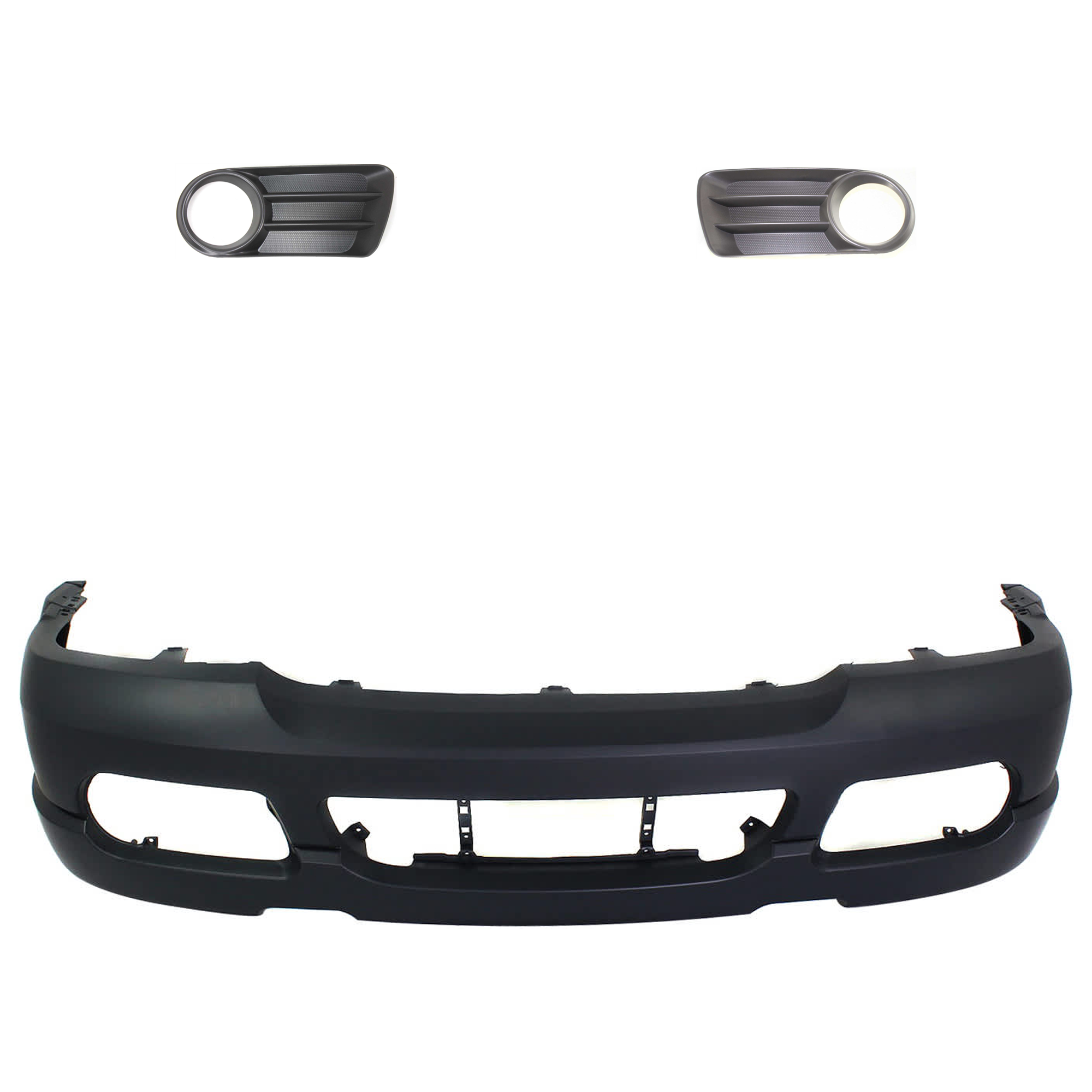 AM EXPLORER 02-05 FRONT BUMPER COVER 3 pc kit Primed with Fog Light Trim SKU KIT 071824 C639 Partslink FO1000496 FO1036105 FO1036106 OEM 2L2Z17D957SAPTM 1L2Z17K946BAB