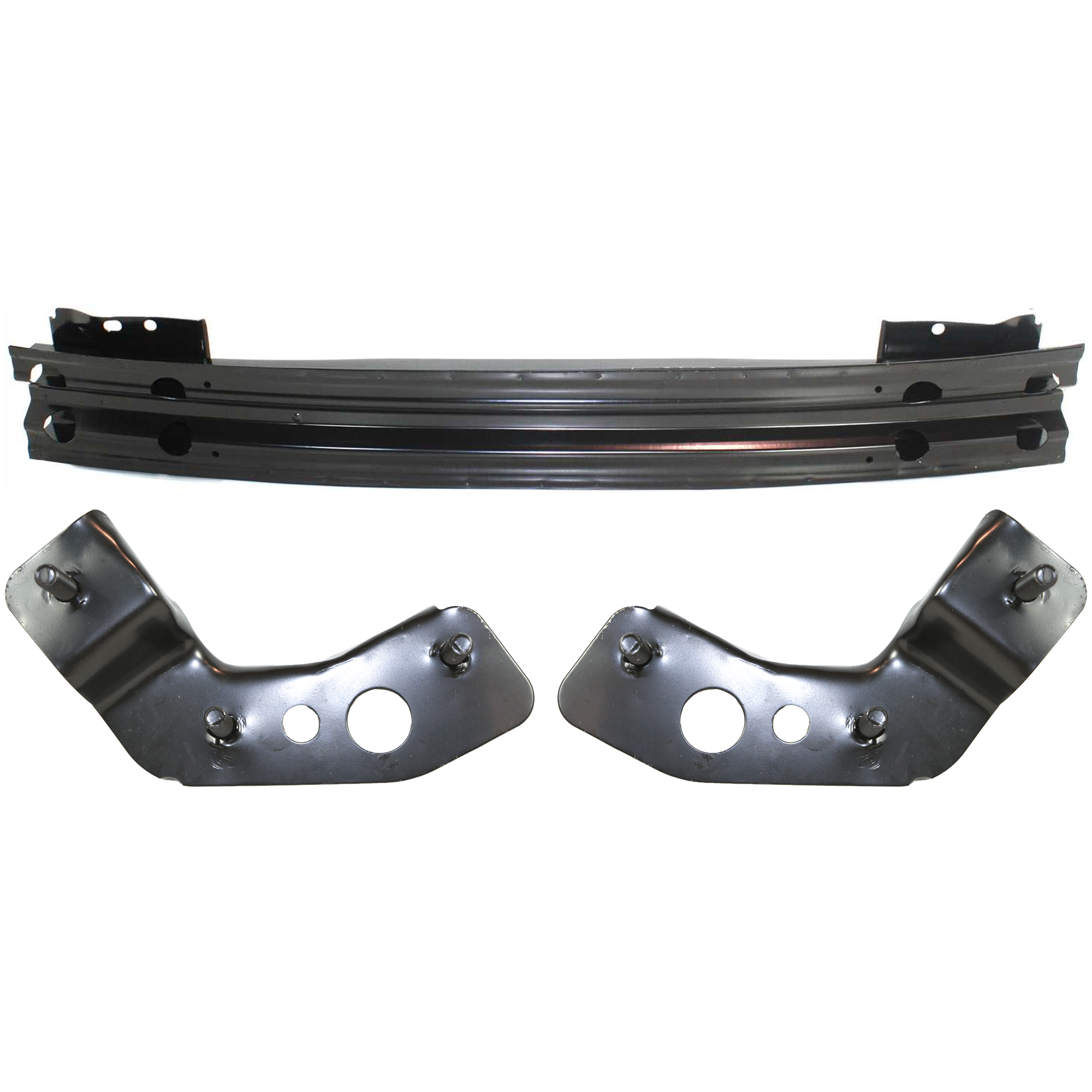 AM MUSTANG 05-09 FRONT BUMPER REINFORCEMENT 3 pc kit Impact Bar with Bumper Bracket SKU KIT 071824 C661 Partslink FO1006245 FO1066166 FO1067166 OEM BR3Z17757B 5R3Z17E857AA 5R3Z17