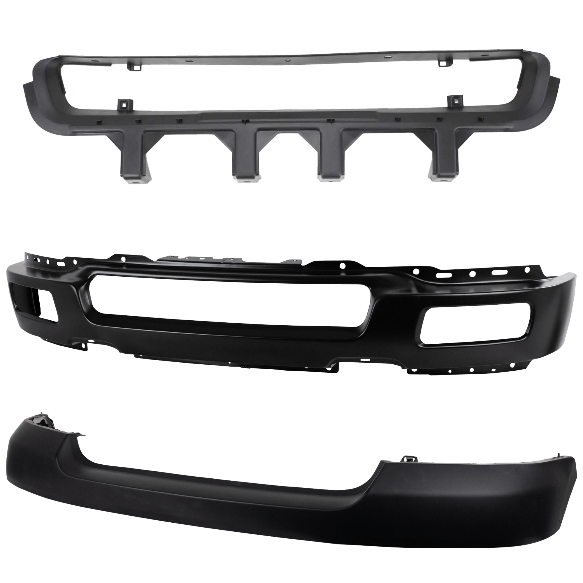 AM F 150-04-06 FRONT BUMPER 3 pc kit w Bumper Cover and Bumper Grille SKU KIT 071824 C664 Partslink FO1002391 FO1000561 FO1036109 OEM 4L3Z17757FA 4L3Z17D957DA 5L3Z1