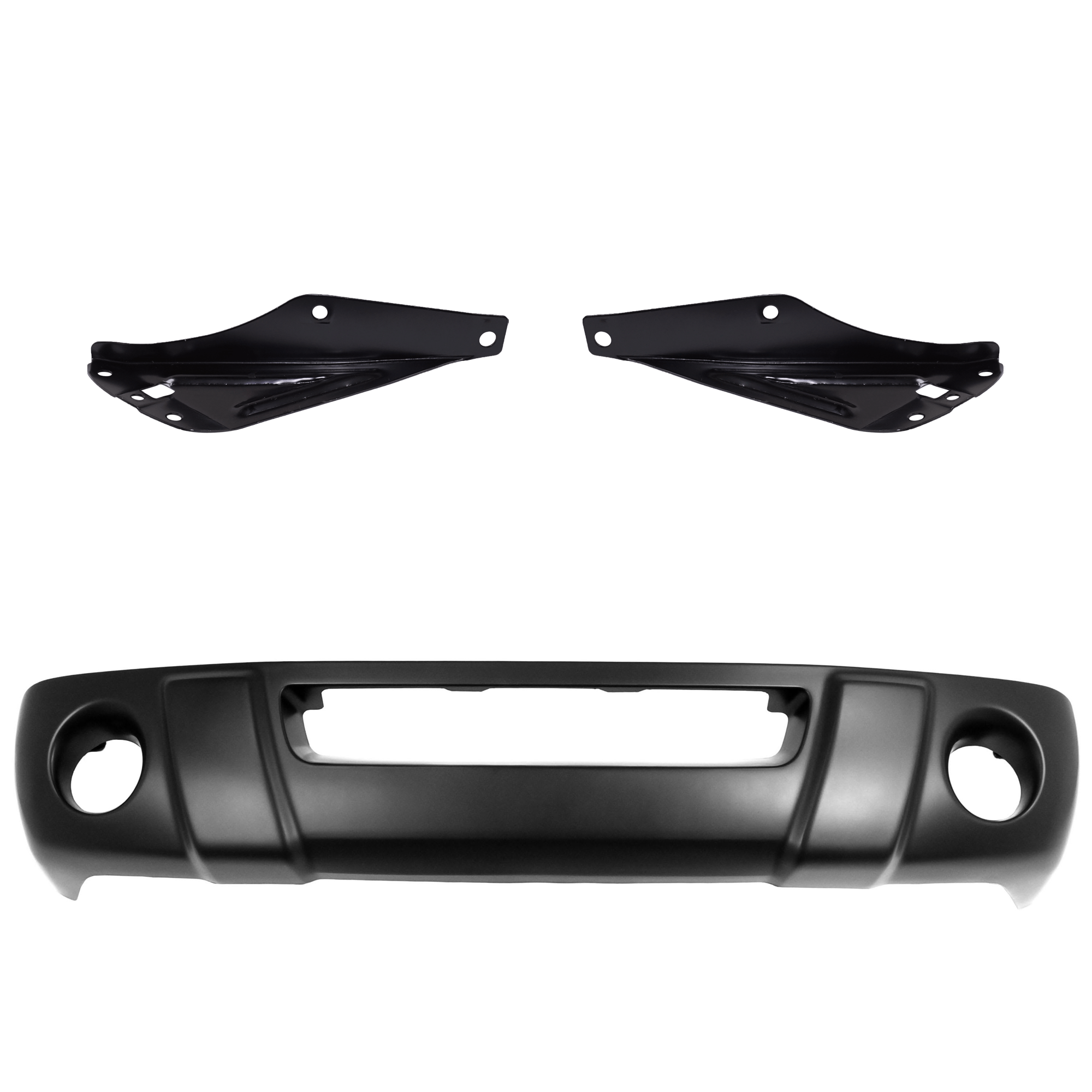 AM RANGER 01-03 FRONT VALANCE 3 pc kit Panel Plastic Primed with Bumper Bracket SKU KIT 071824 C669 Partslink FO1095189 FO1066144 FO1067144 OEM 1L5Z17626CAD 1L5Z17752AB 1L5Z1