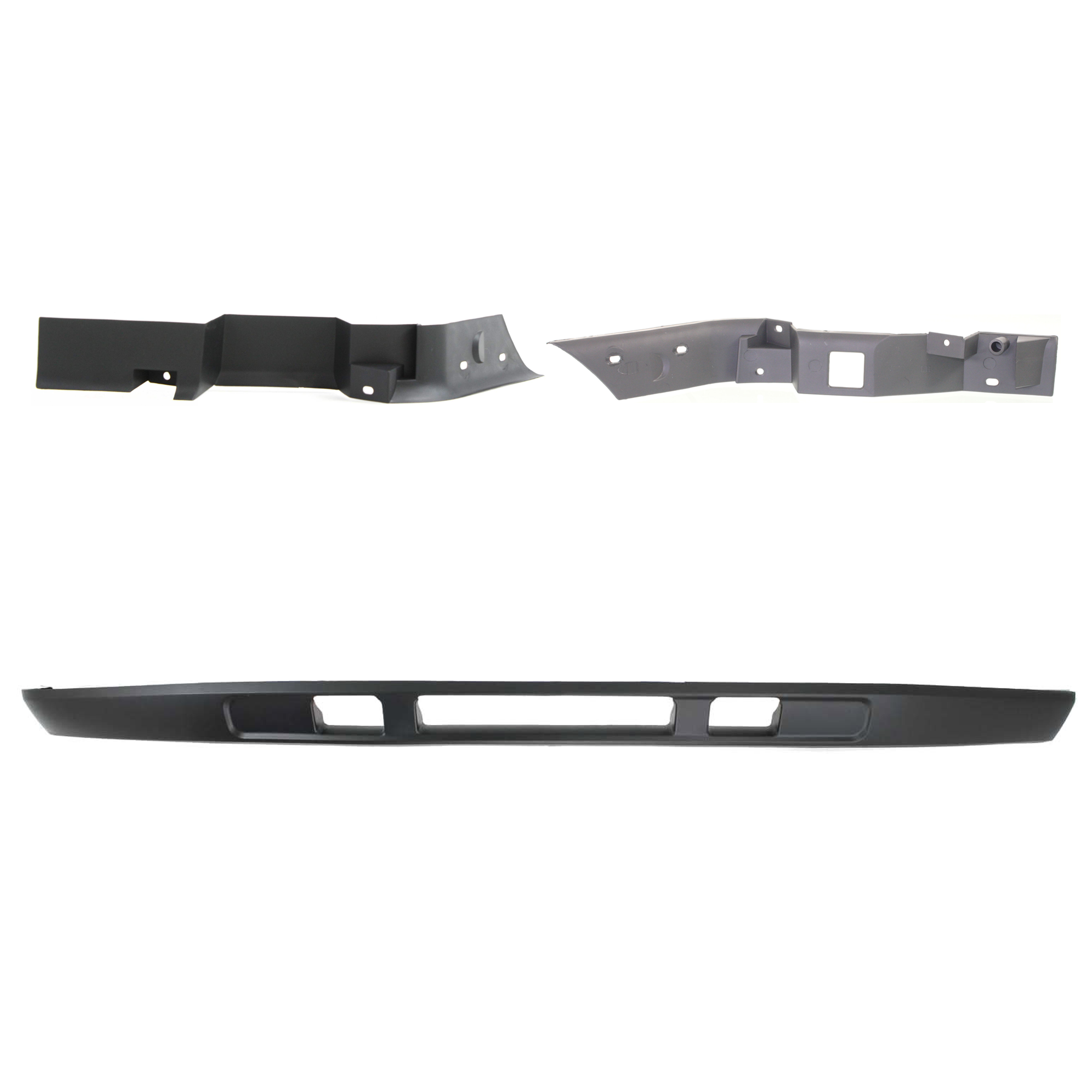 AM F SERIES SUPER DUTY 05-07 FRONT VALANCE 3 pc kit Panel Textured with Bumper Trim SKU KIT 071824 C679 Partslink FO1095219 FO1089119 FO1088119 OEM 5C3Z17626AAA F81Z17A861AA F81Z