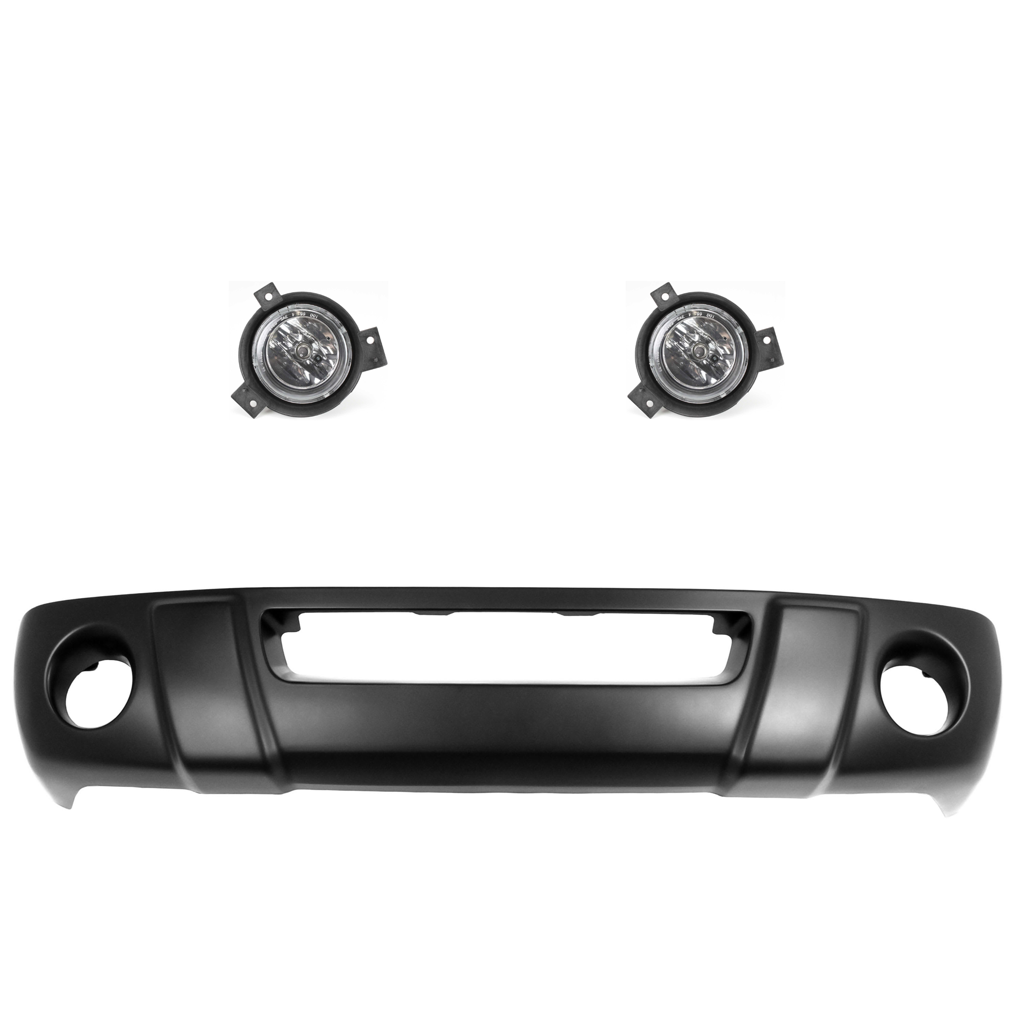AM RANGER 01-03 VALANCE 3 pc kit Panel Primed w Fog Light Holes with Fog Light SKU KIT 071824 C685 Partslink FO1095189 FO2592184 FO2593184 OEM 1L5Z17626CAD 1L5Z15200DA 1L5Z1