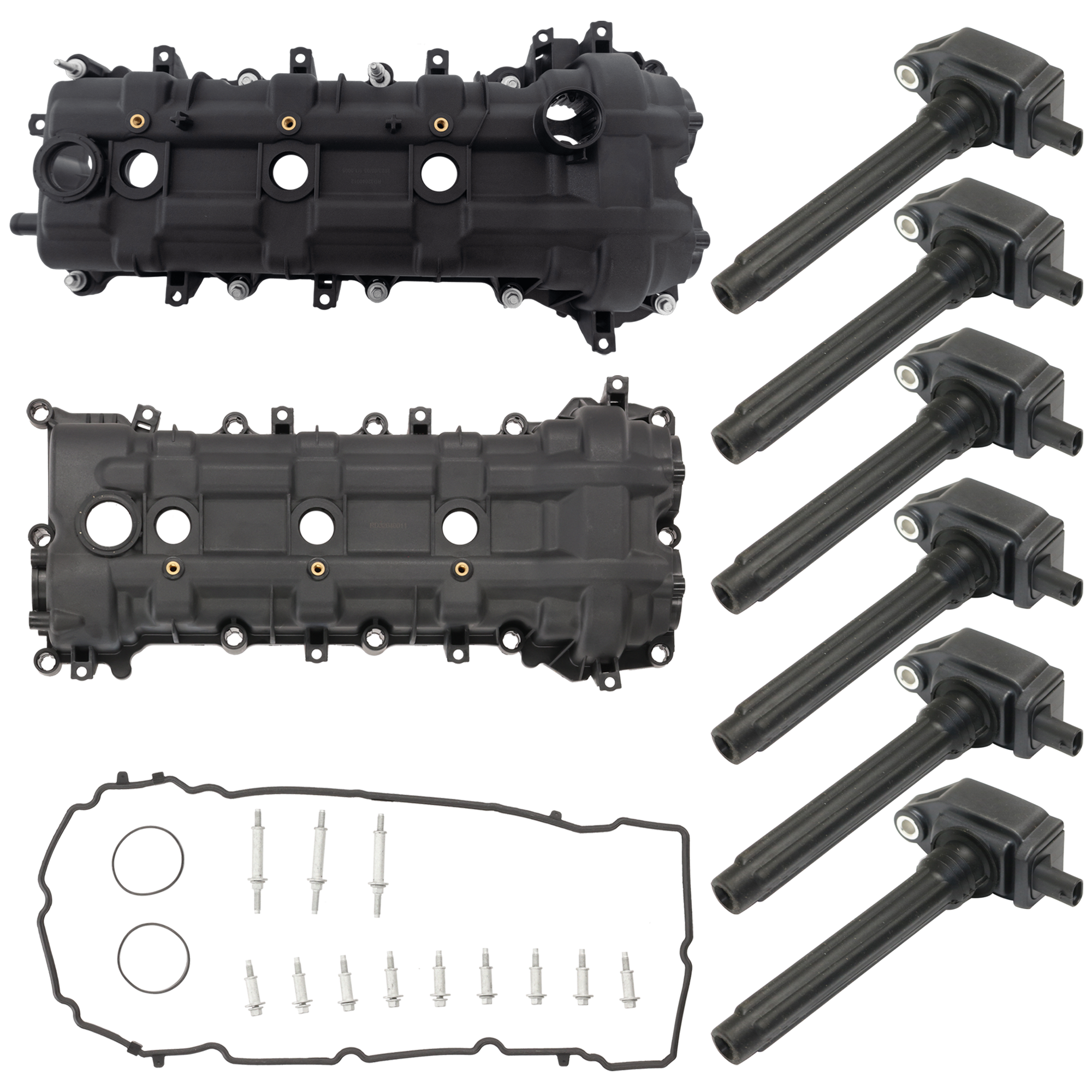 AM CHALLENGER 11-21 WRANGLER 12-17 VALVE COVER RH AND LH 8 pc kit w Ignition Coil SKU KIT 071824 C712