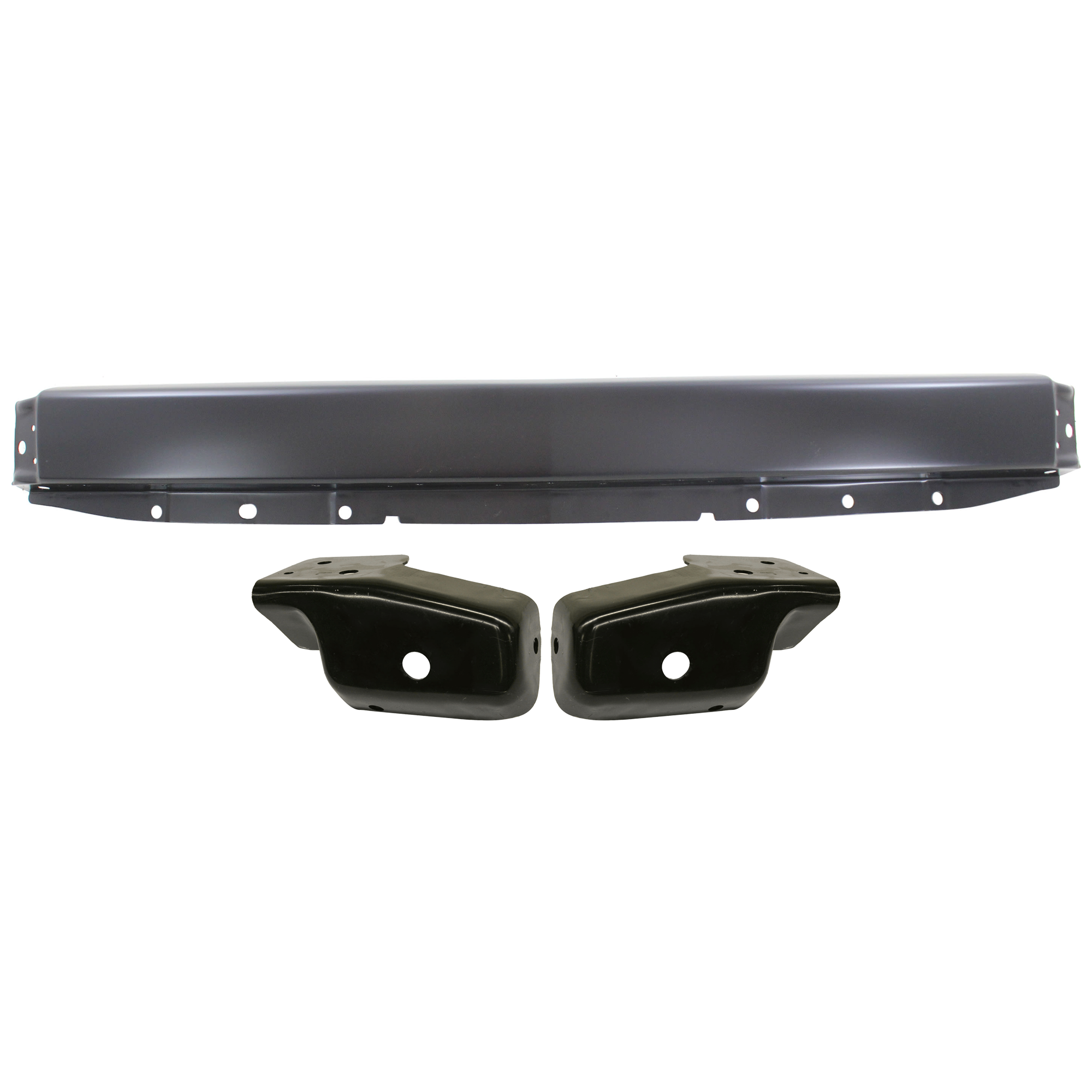AM SILVERADO 1500-07-08 FRONT BUMPER 3 pc kit Primed with Bumper Bracket SKU KIT 071824 C716 Partslink GM1002828 GM1067180 GM1066180 OEM 15836962-15838209-15838208