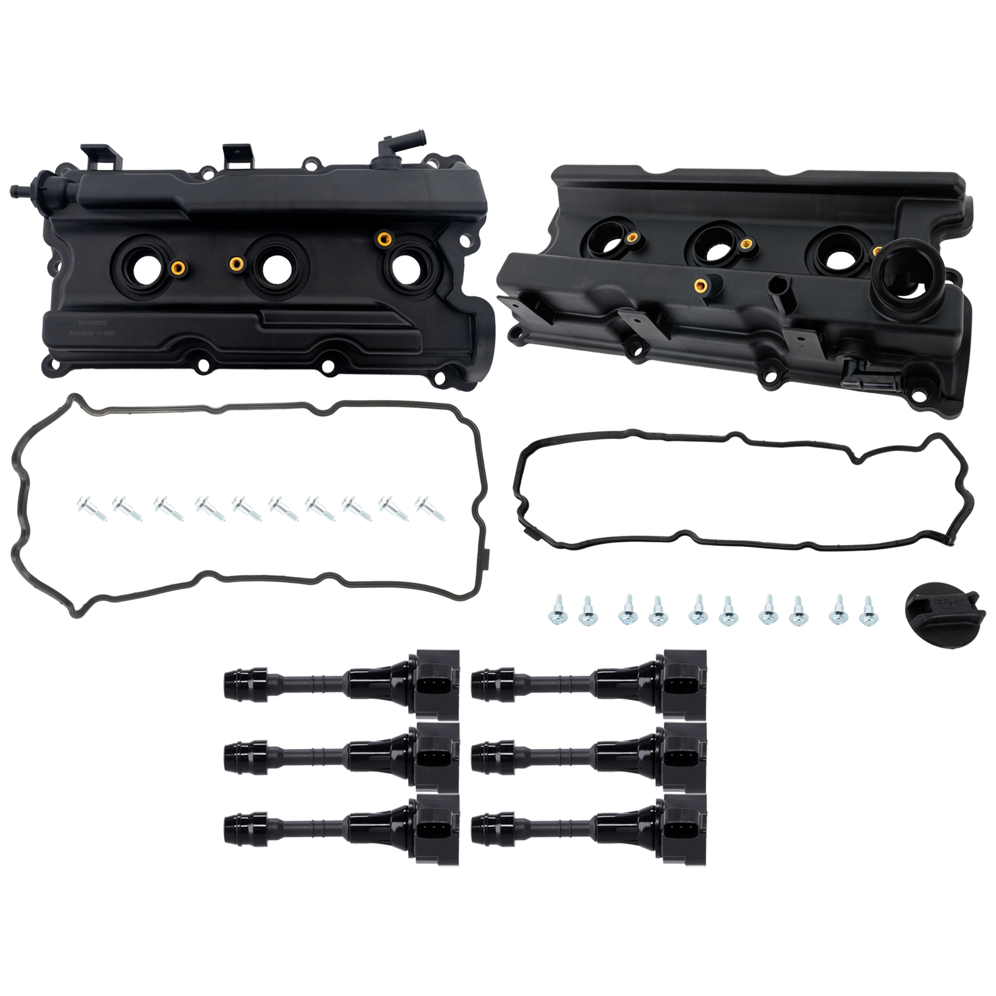 AM FRONTIER 05-20 PATHFINDER 05-12 XTERRA 05-15 VALVE COVER RH AND LH 8 pc kit w Ignition Coil SKU KIT 071824 C756