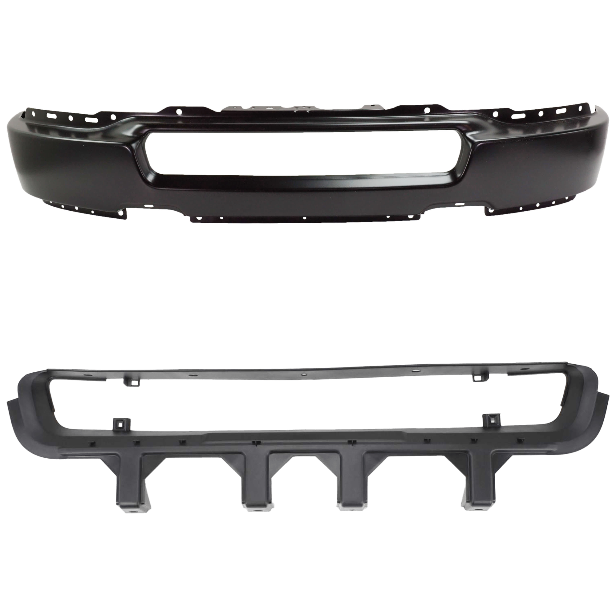AM F 150-04-06 FRONT BUMPER 2 pc kit Face Bar Paint to Match w o Fog Light Holes with Bumper Grille SKU KIT 071824 C794 Partslink FO1002389 FO1036109 OEM 4L3Z17757EA 5L3Z17B968AA